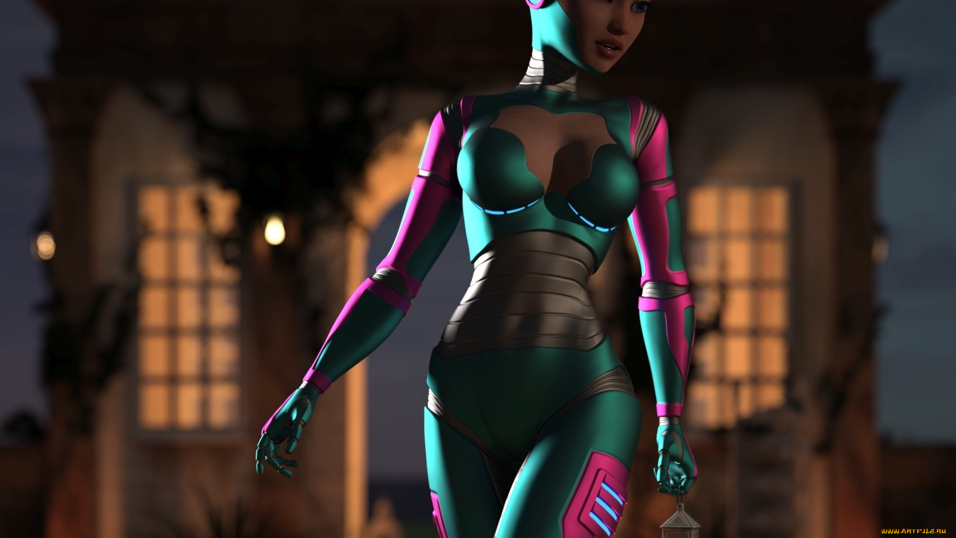 3д, графика, фантазия, , fantasy, взгляд, фон, девушка