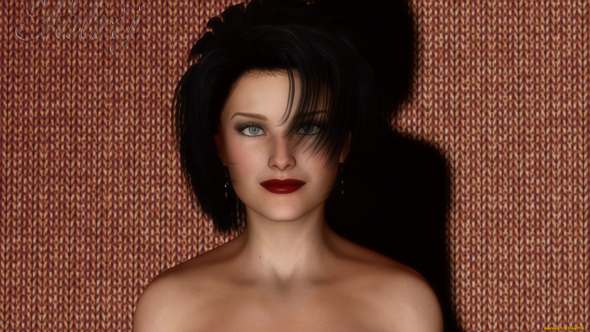 3д, графика, люди, , people, взгляд, девушка, фон