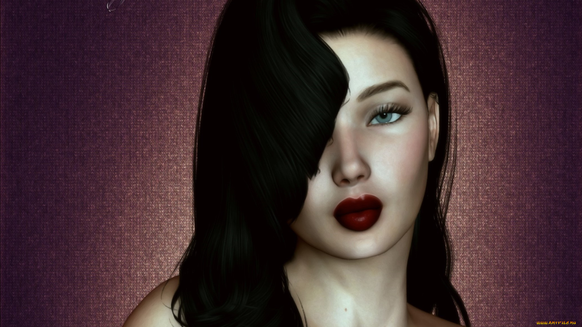 3д, графика, люди, , people, взгляд, девушка, фон