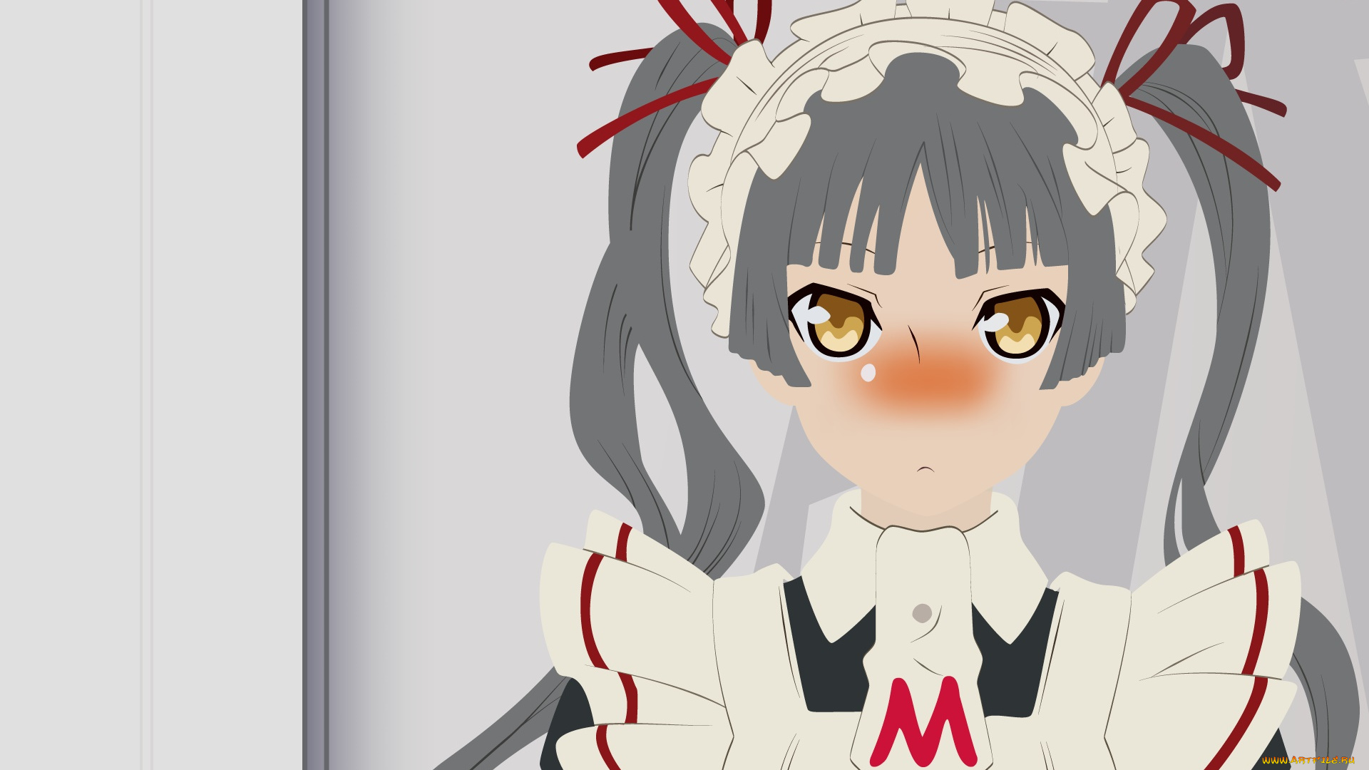 аниме, maria, holic, девушка, фон, взгляд