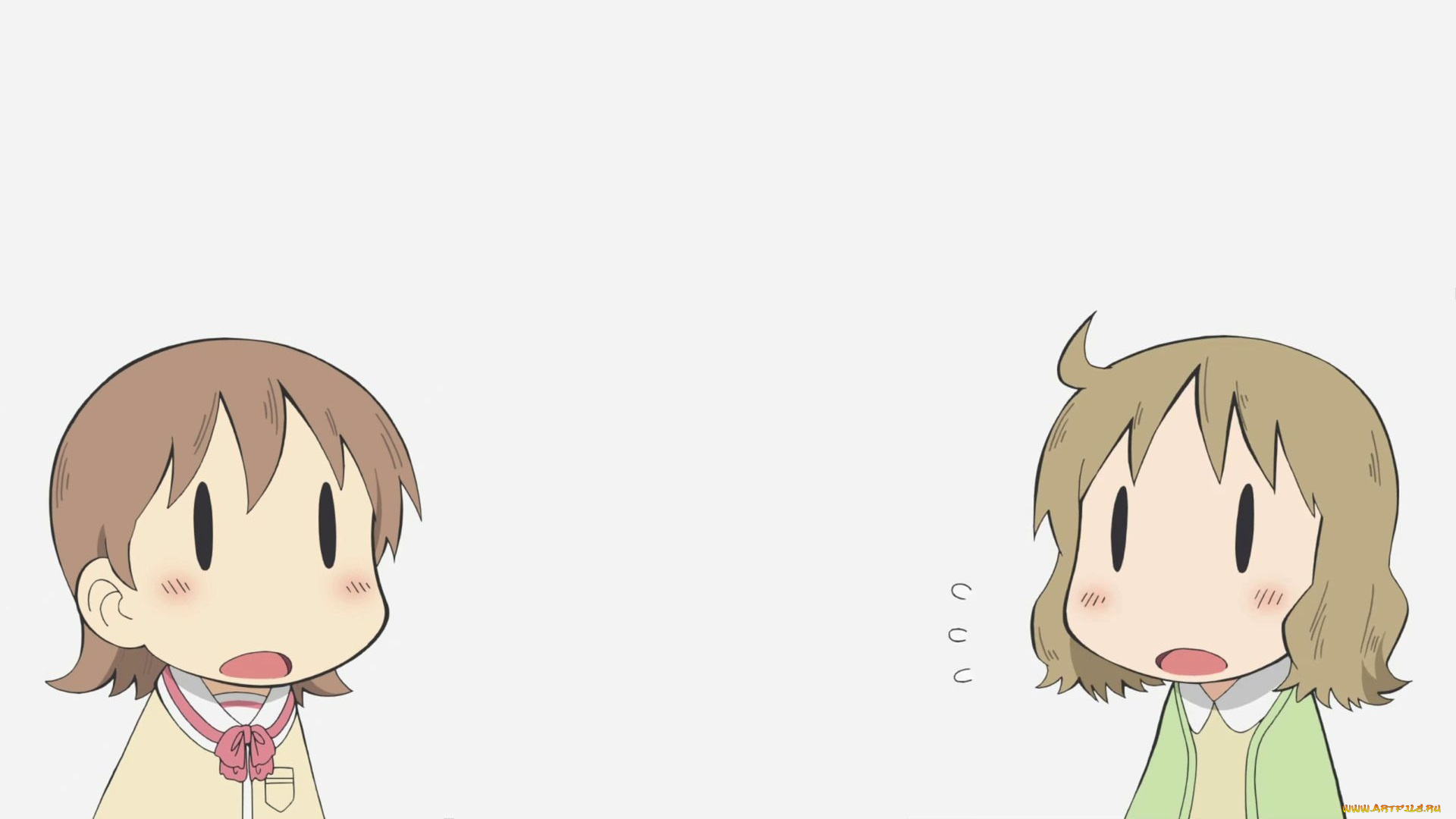 аниме, monster, musume, no, iru, nichijou, девушки, взгляд, фон