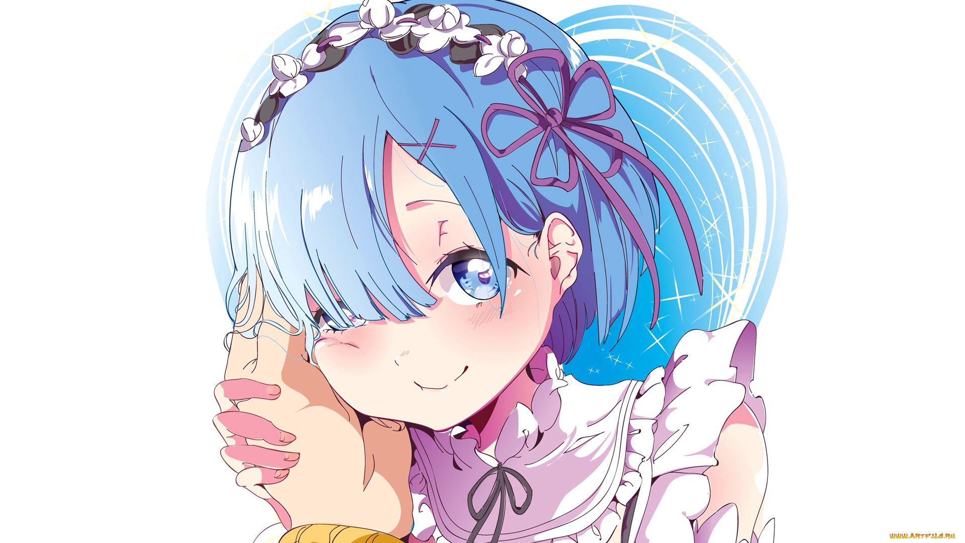 аниме, re, , zero, kara, hajimeru, isekai, seikatsu, фон, взгляд, девушка