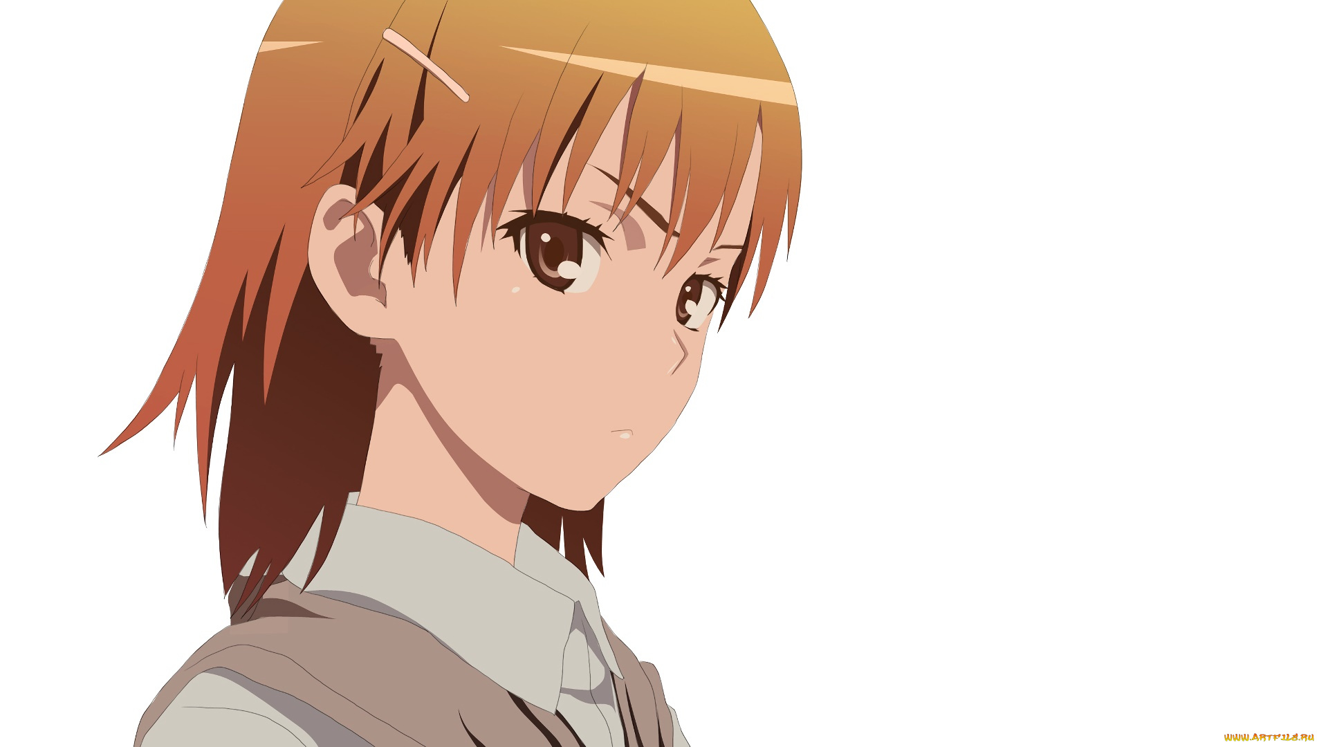 аниме, toaru, majutsu, no, index, взгляд, девушка, фон