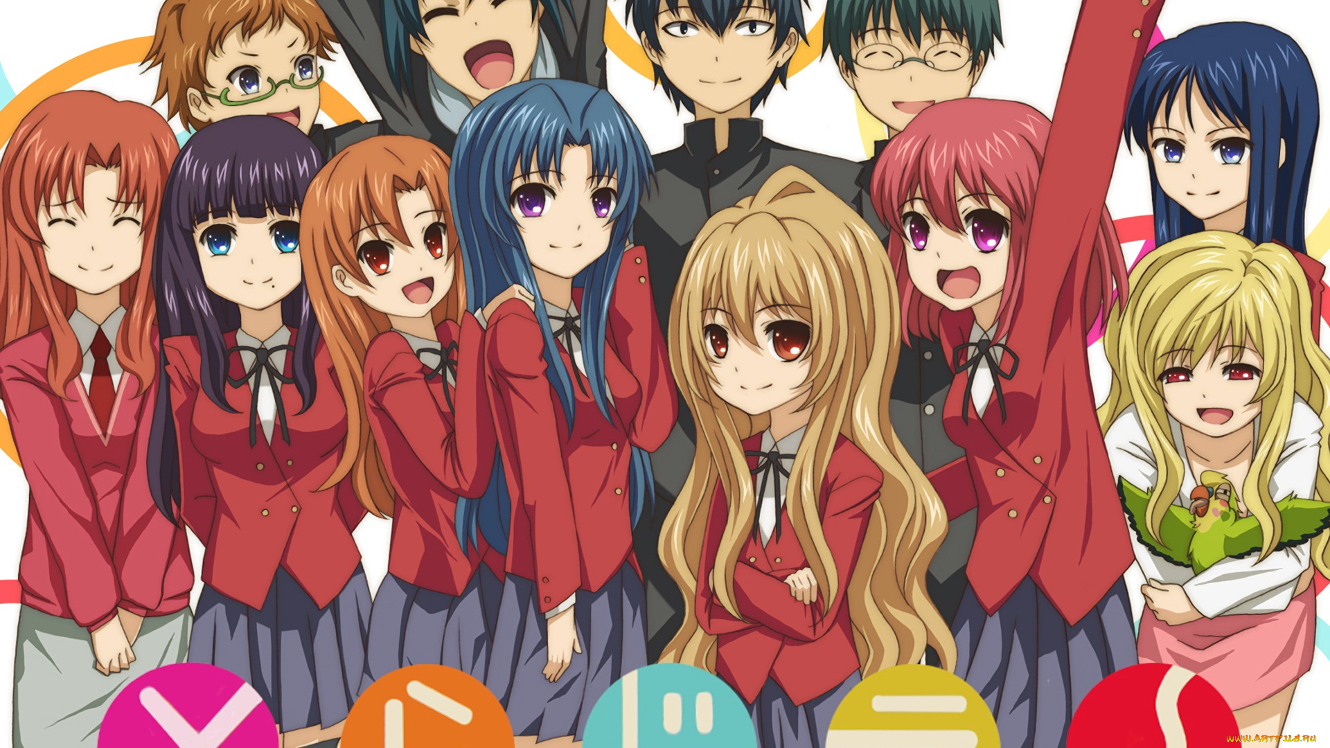аниме, toradora, персонажи