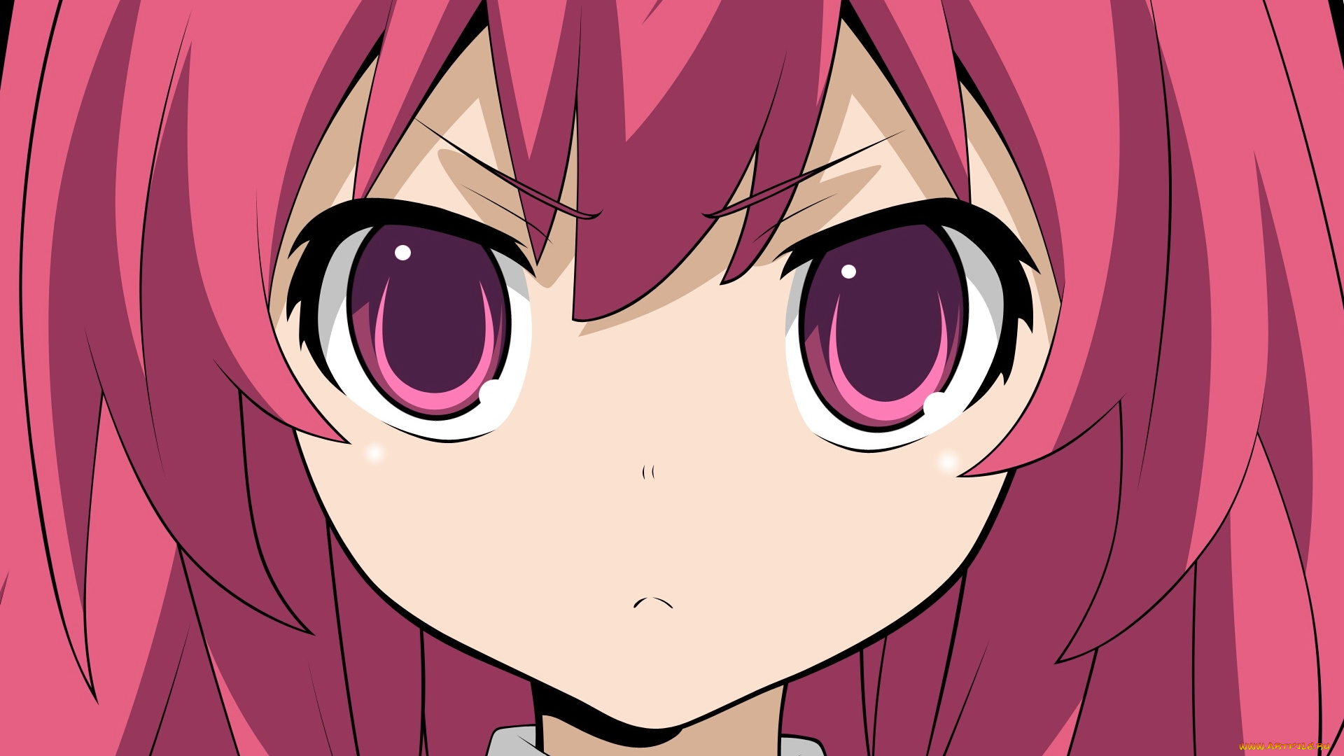 аниме, toradora, взгляд, фон, девушка