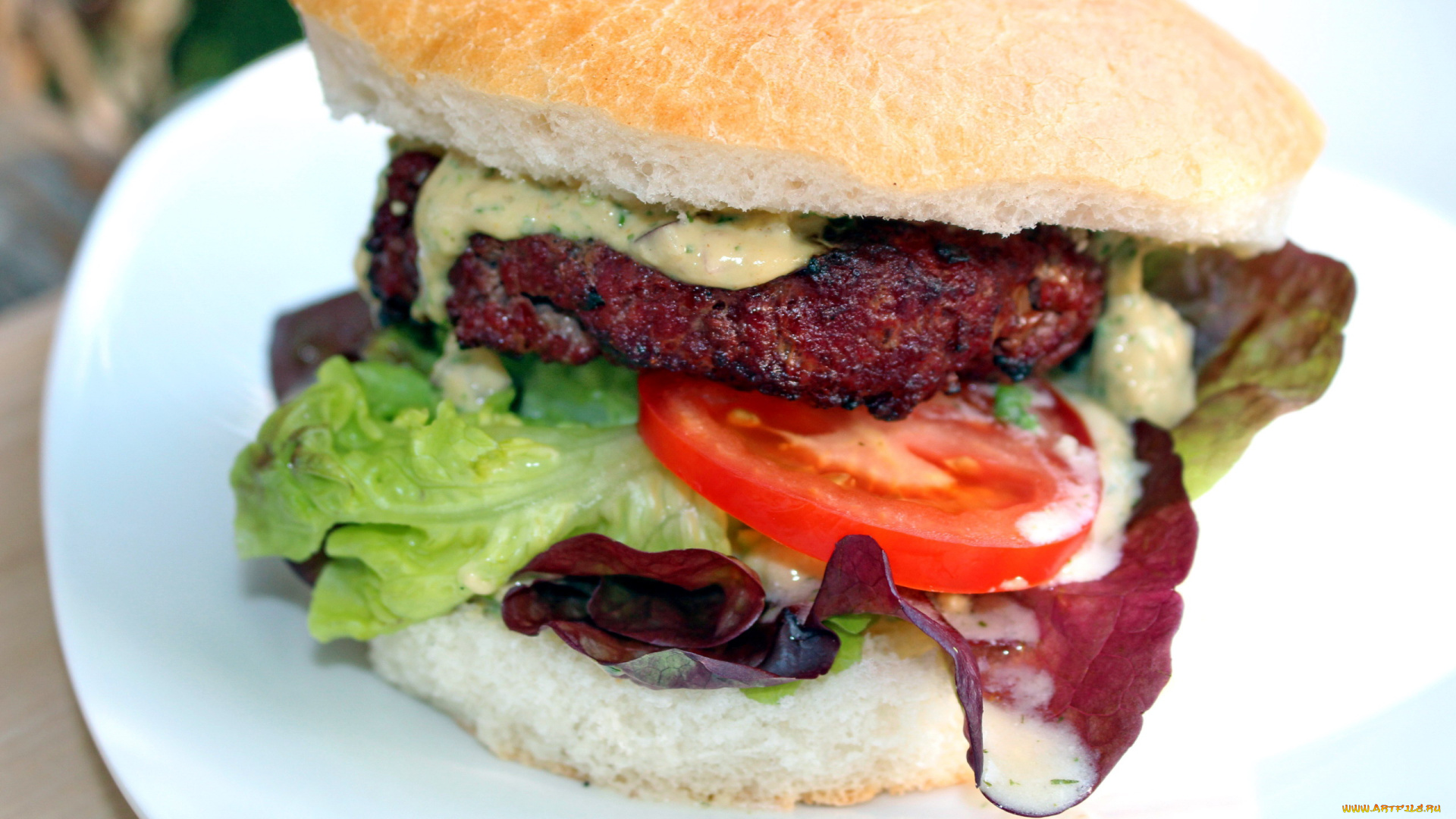 еда, бутерброды, , гамбургеры, , канапе, булочка, котлета, салат, помидор