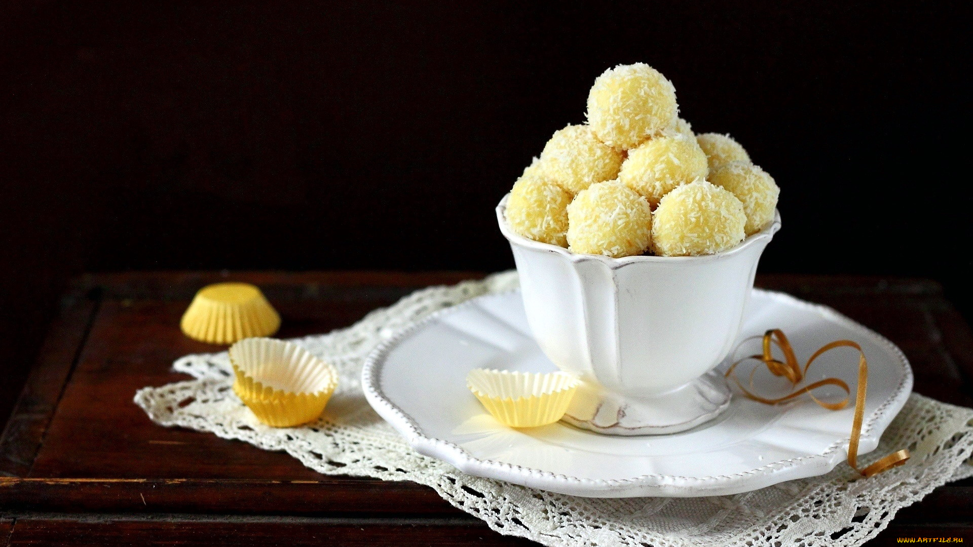 еда, конфеты, , шоколад, , сладости, кокосовая, лакомство, стружка