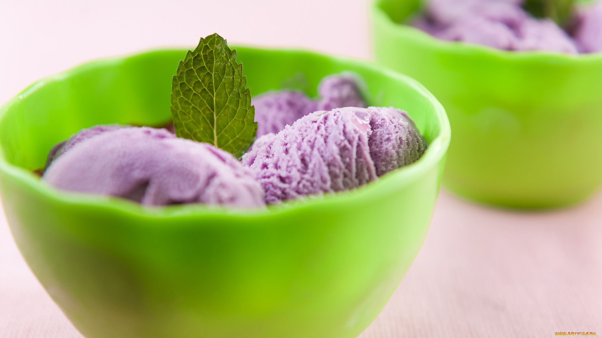 еда, мороженое, , десерты, черничное, мята
