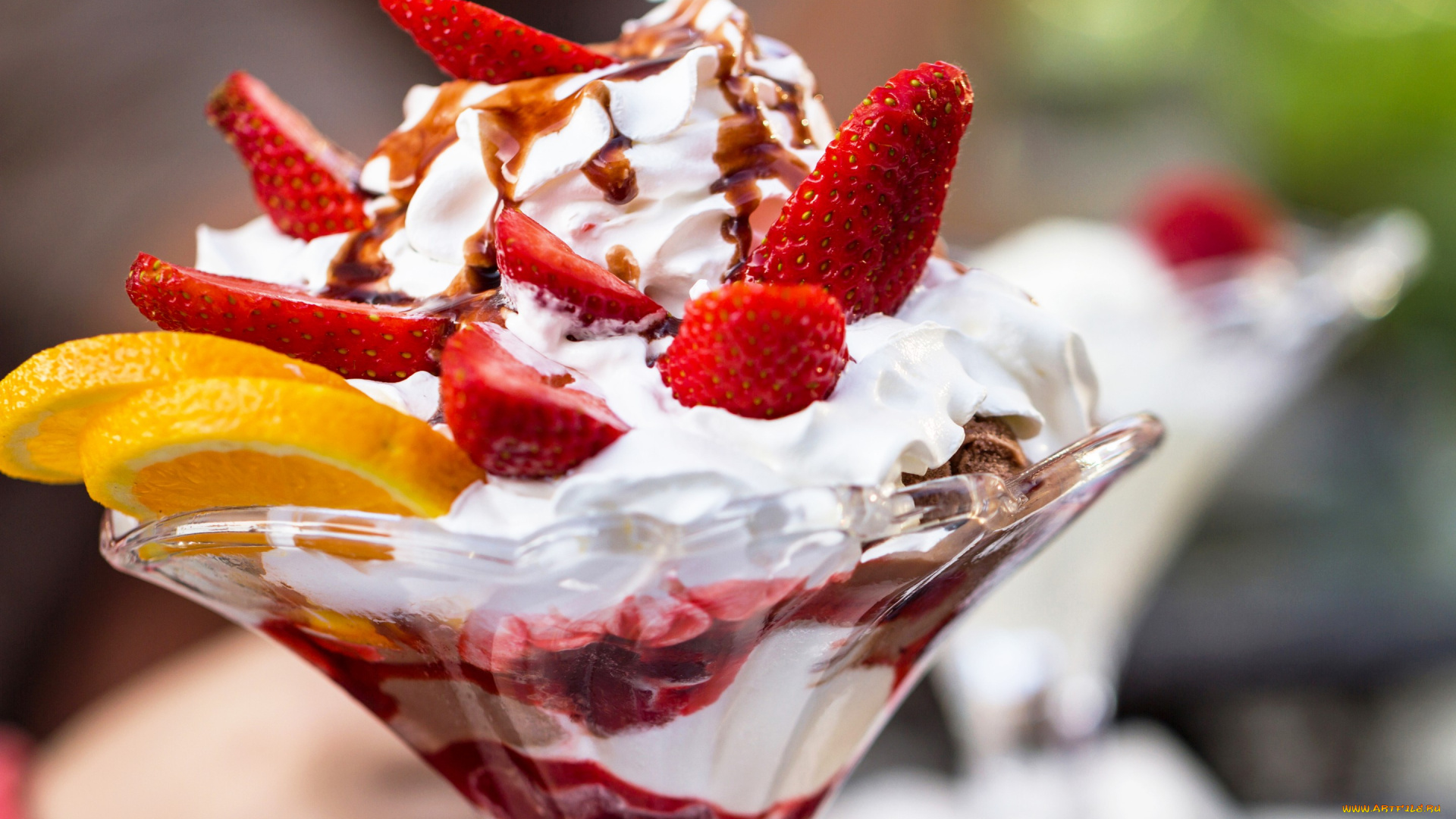 еда, мороженое, , десерты, orange, ice, cream, sweets, вкусно, десерт, strawberry, сладкое, апельсин, клубника, шоколад