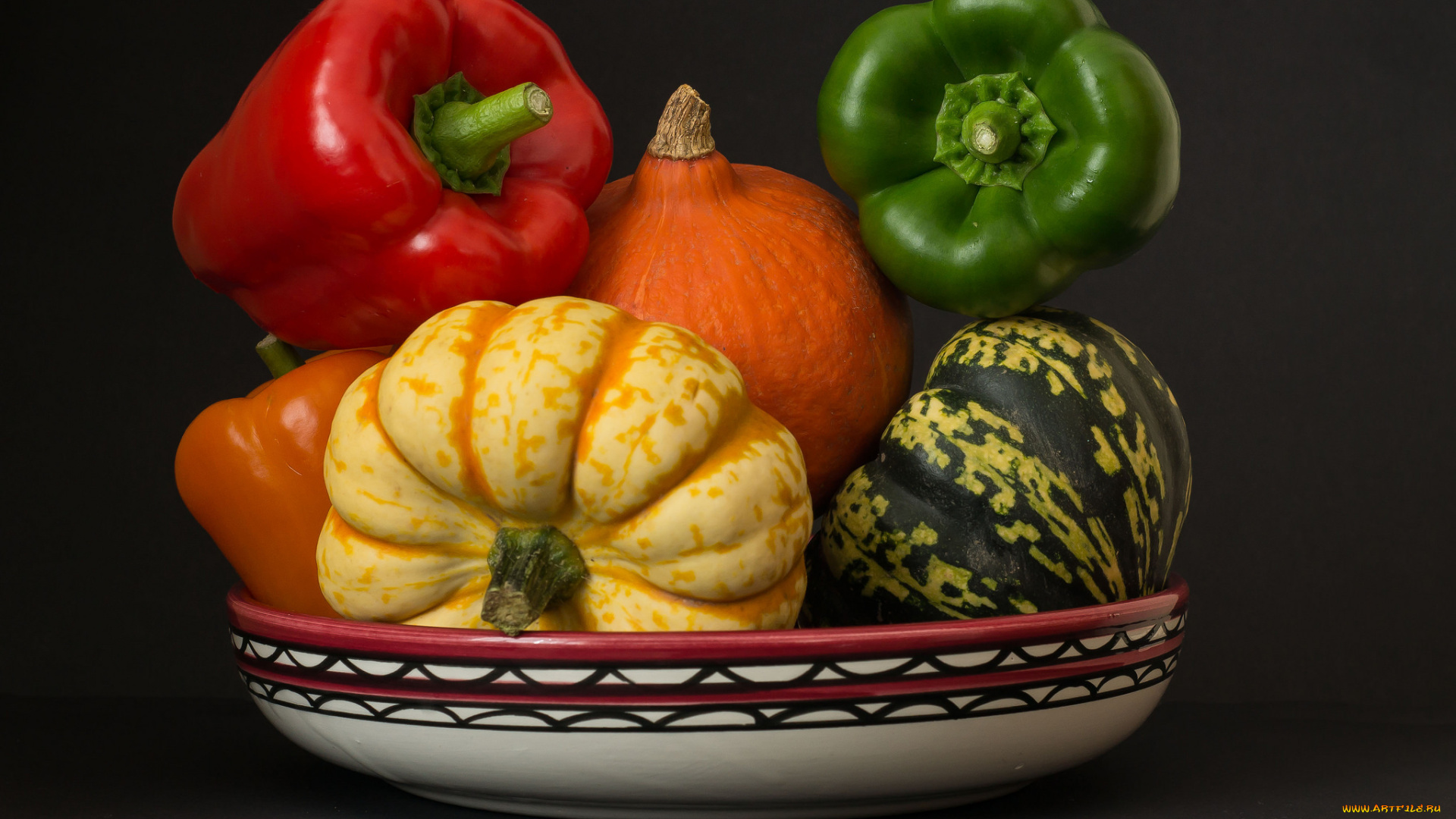 еда, овощи, тыква, перец