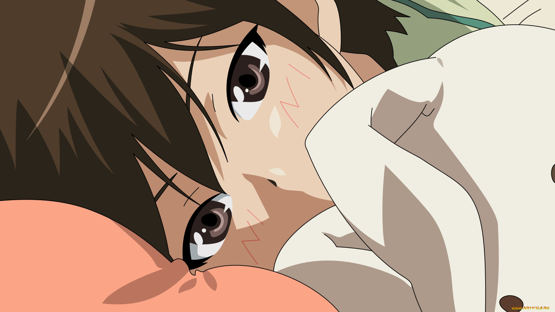 kami, nomi, zo, shiru, sekai, аниме, фон, взгляд, девушка