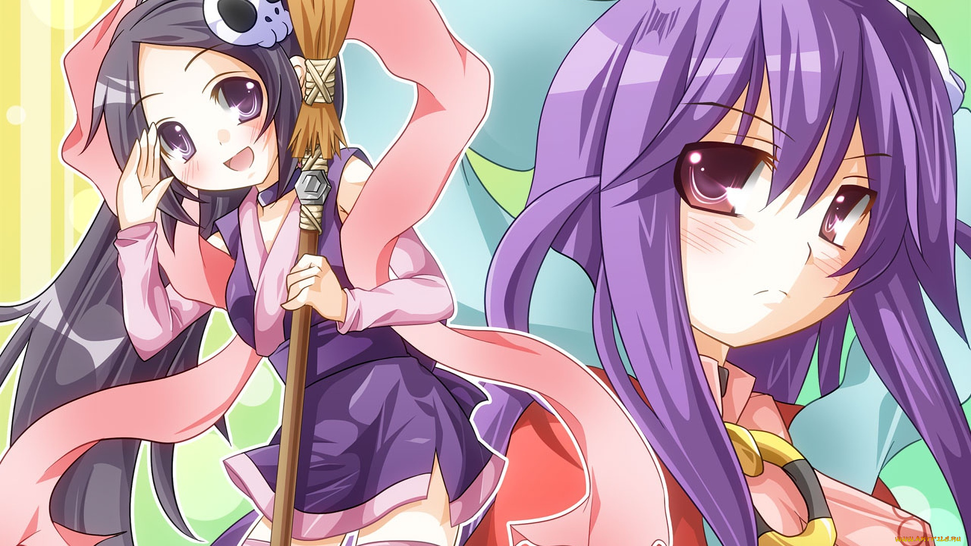 kami, nomi, zo, shiru, sekai, аниме, взгляд, девушки, фон