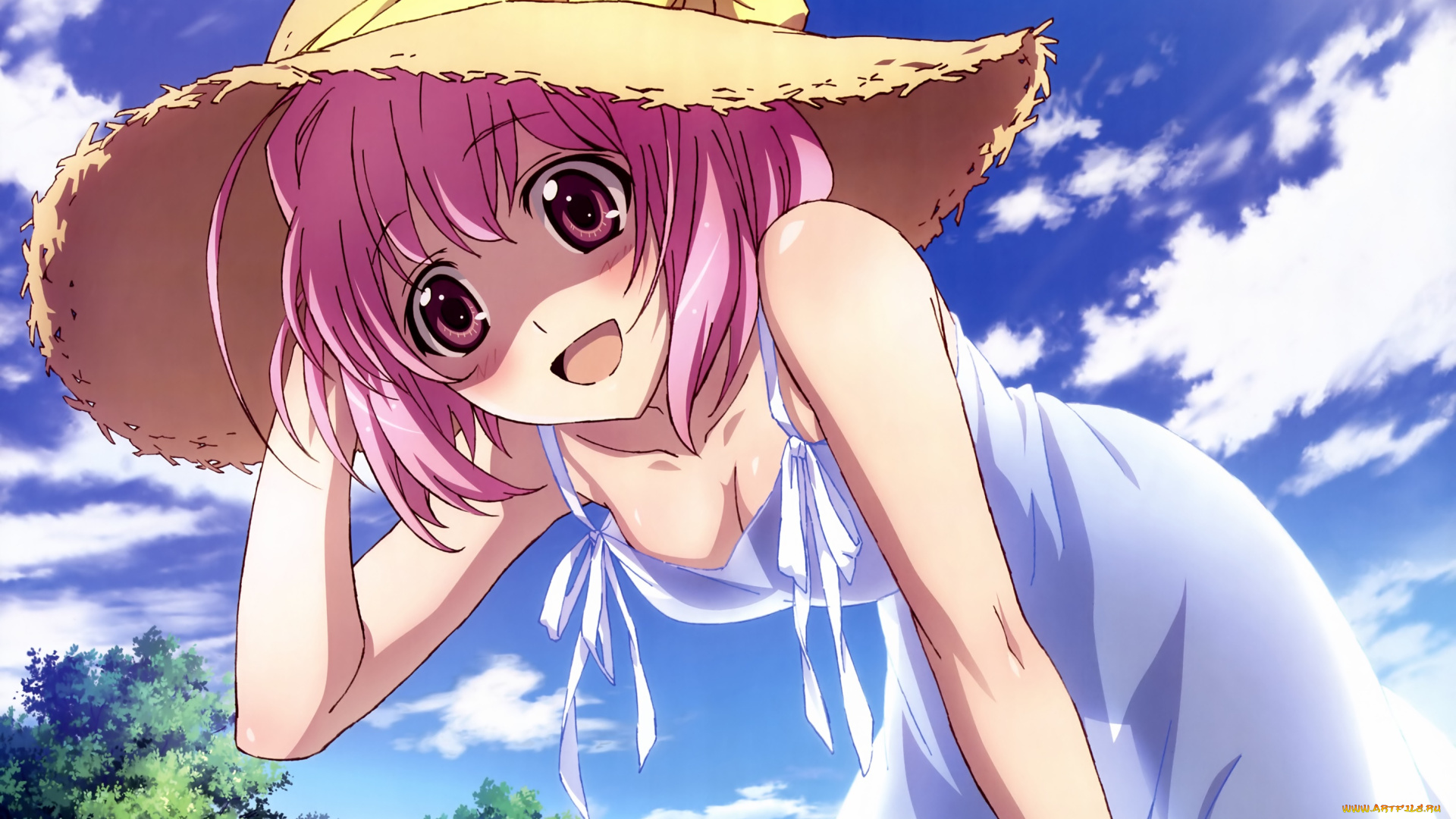 kami, nomi, zo, shiru, sekai, аниме, взгляд, фон, девушка