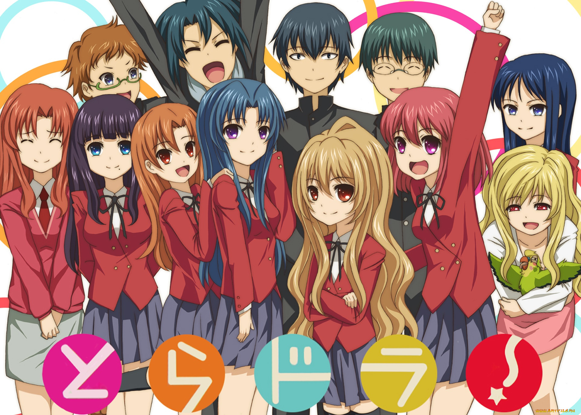 аниме, toradora, персонажи