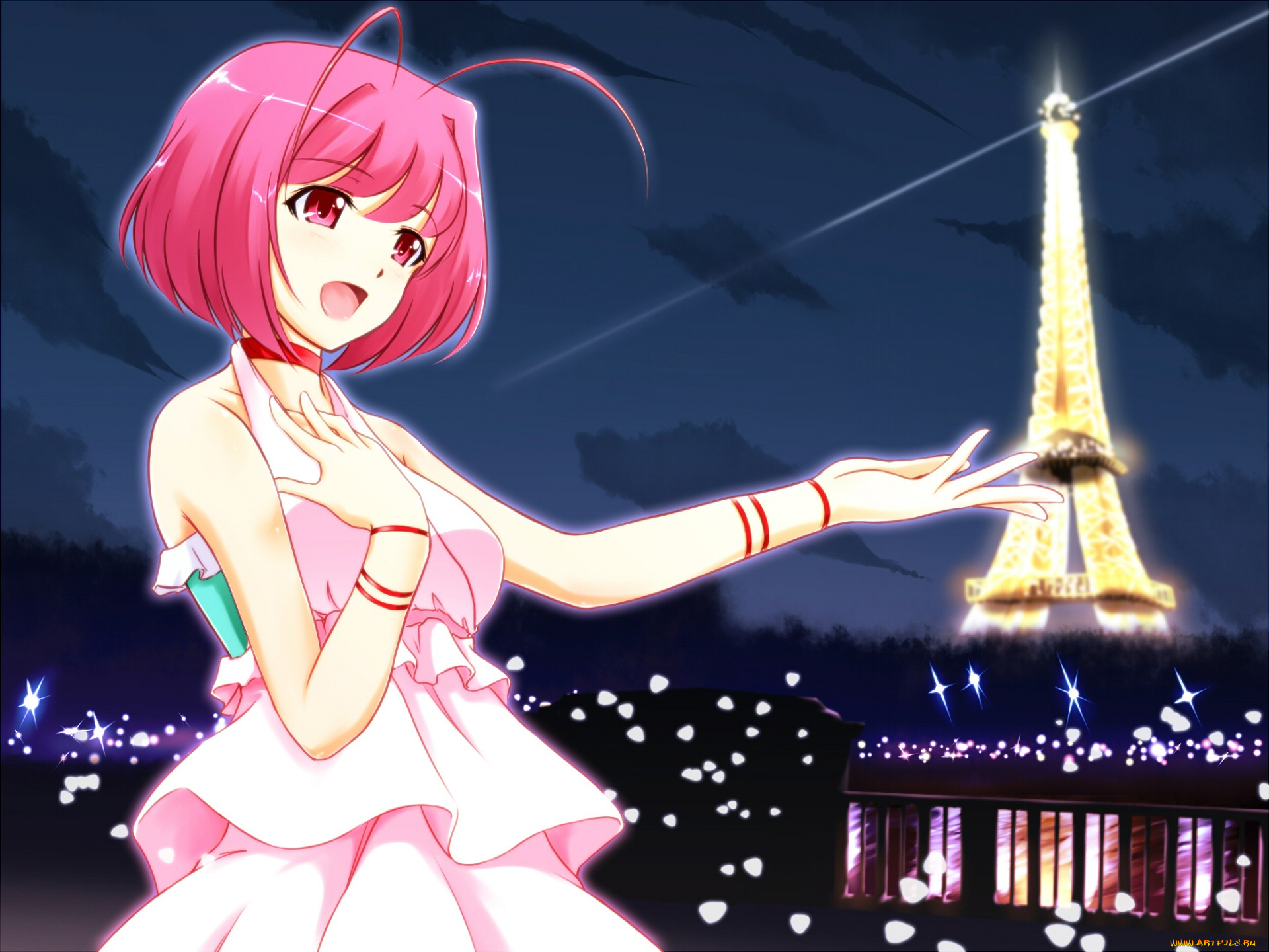 kami, nomi, zo, shiru, sekai, аниме, фон, взгляд, девушка