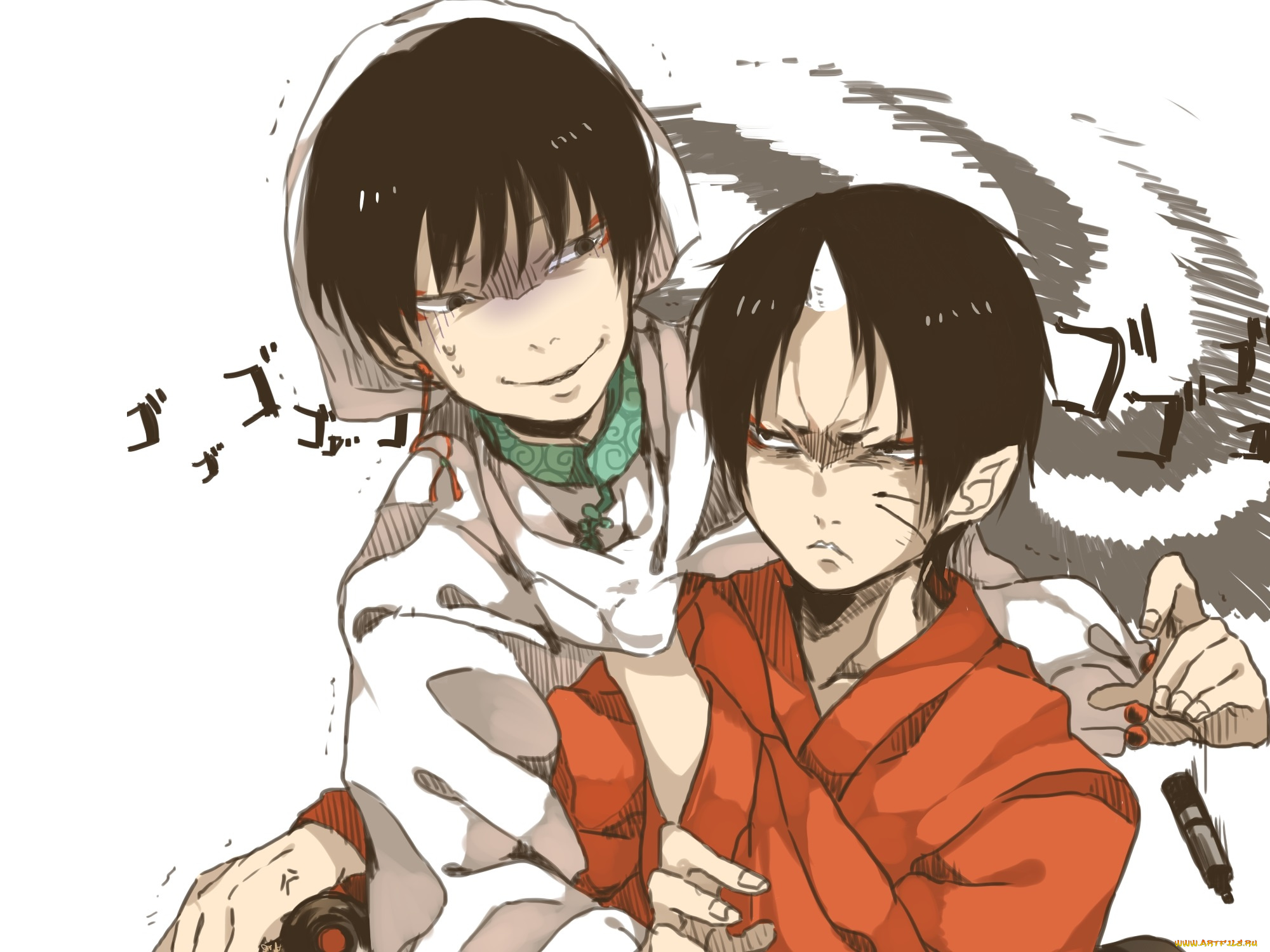 аниме, hoozuki, no, reitetsu, hoozuki, hakutaku