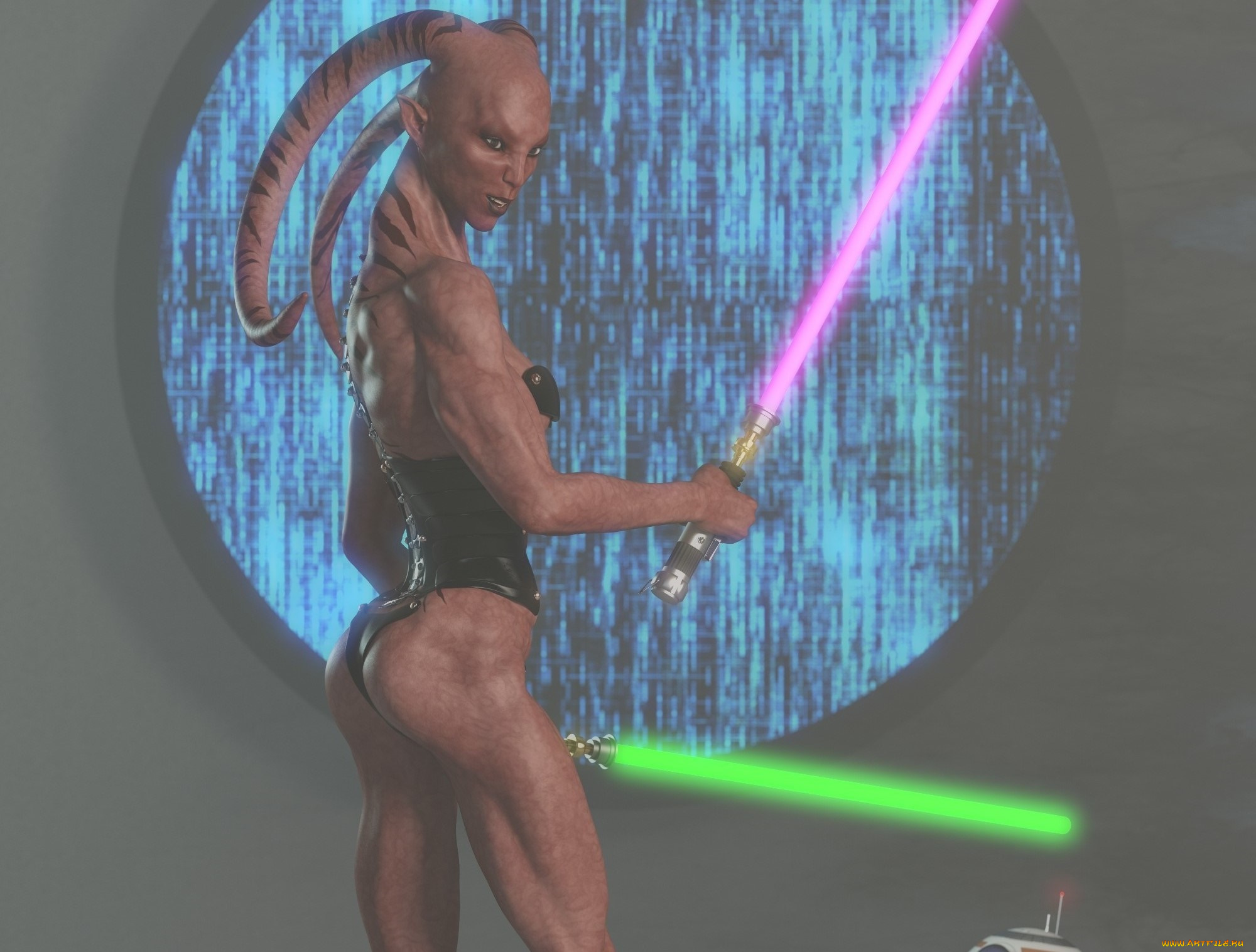 3д, графика, существа, , creatures, фон, взгляд, халк, оружие