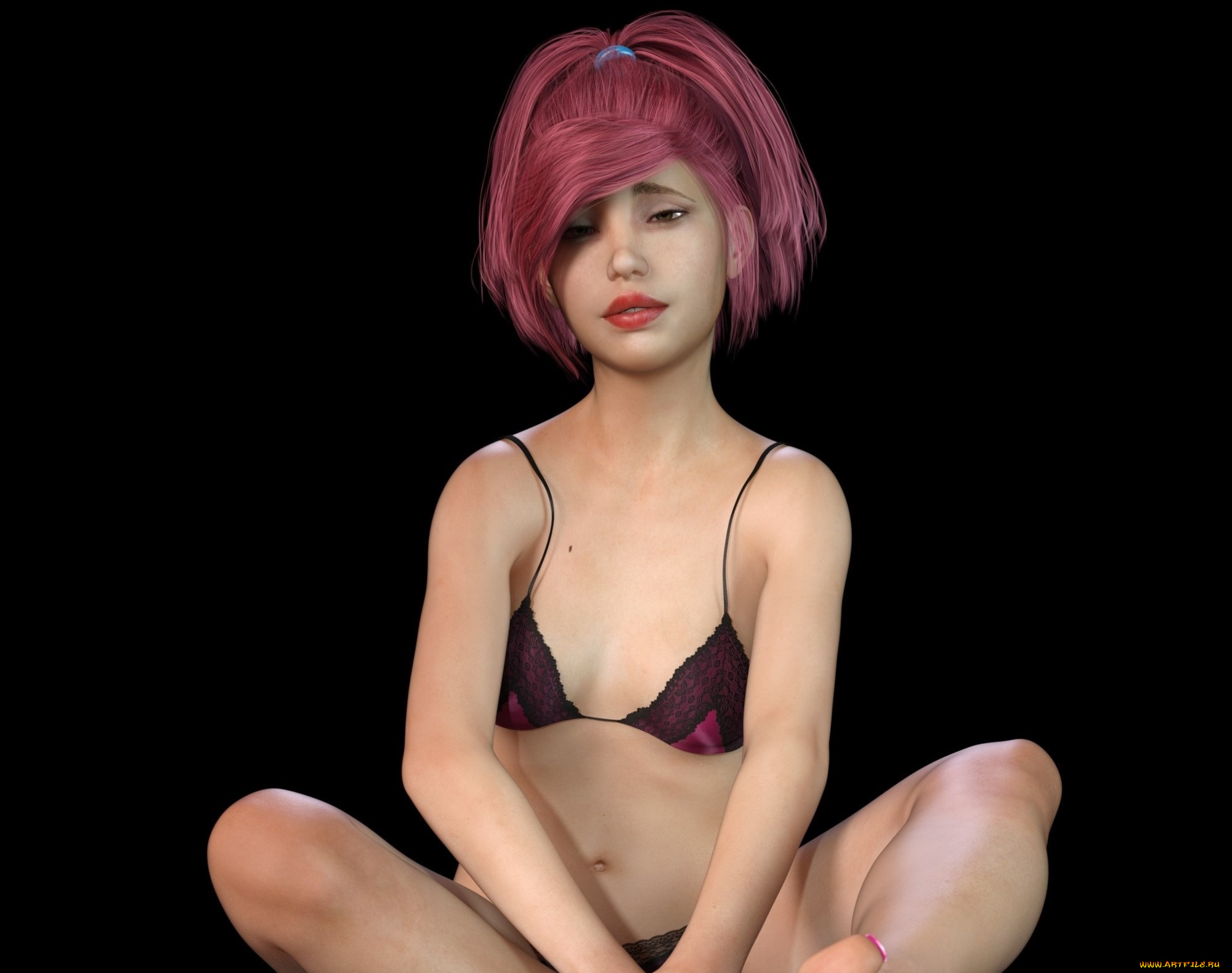 3д, графика, люди, , people, девушка, взгляд, фон, рыжая