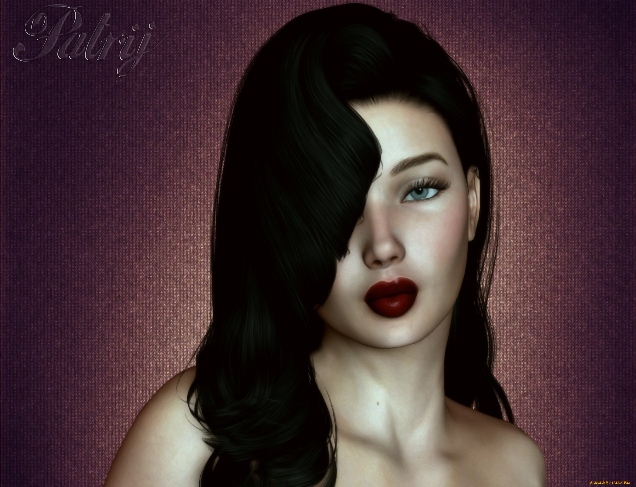 3д, графика, люди, , people, взгляд, девушка, фон