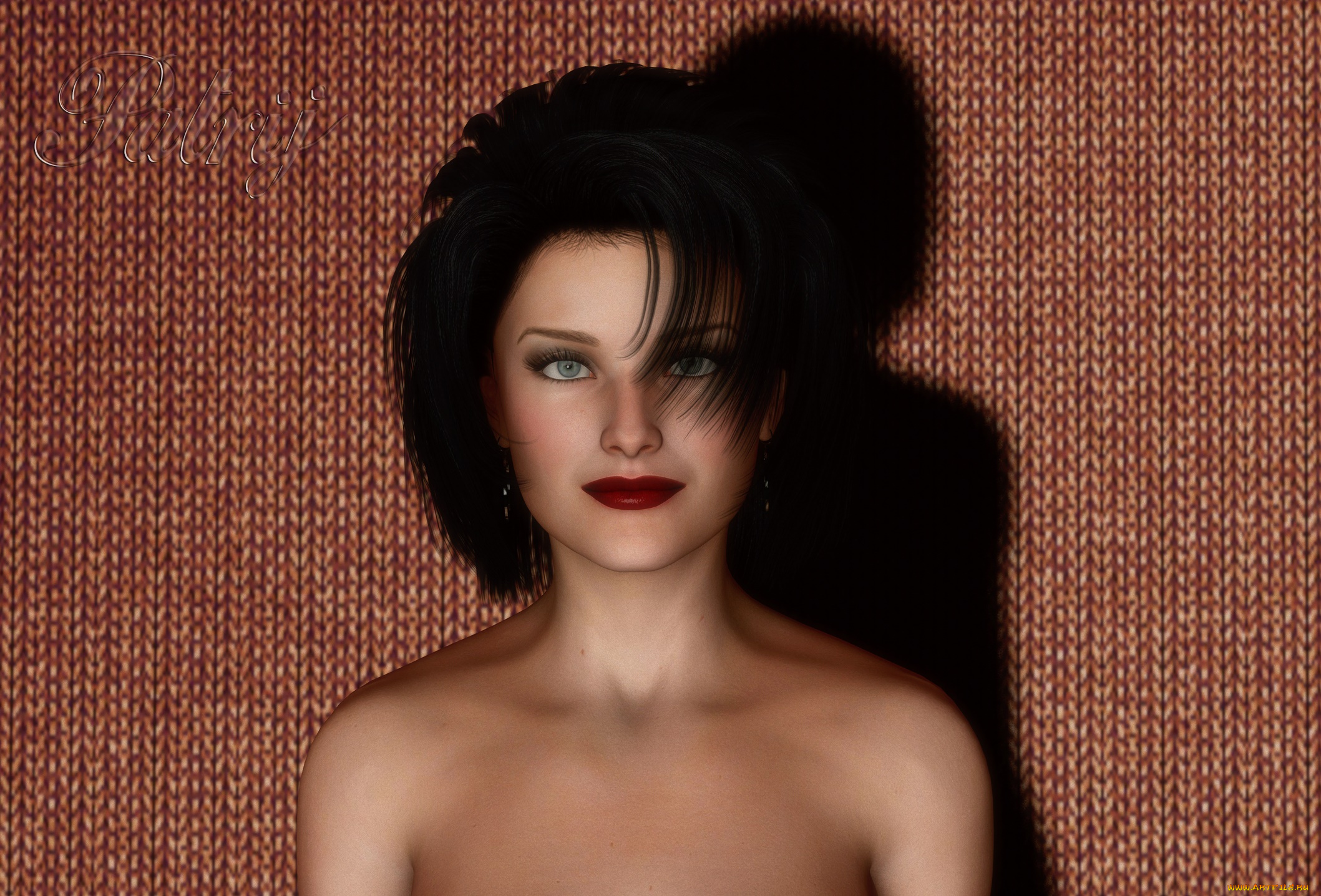 3д, графика, люди, , people, взгляд, девушка, фон