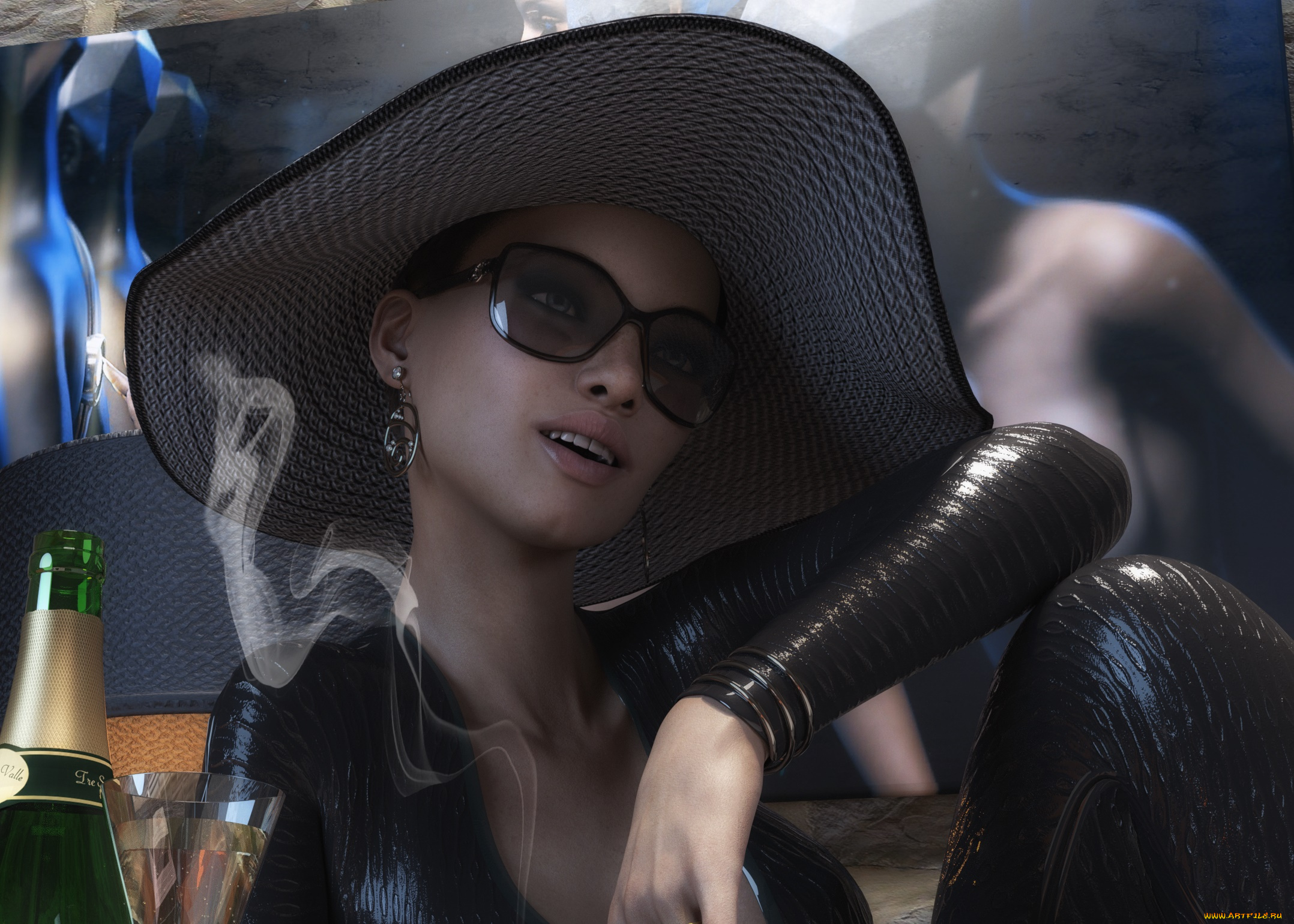 3д, графика, люди, , people, фон, взгляд, девушка