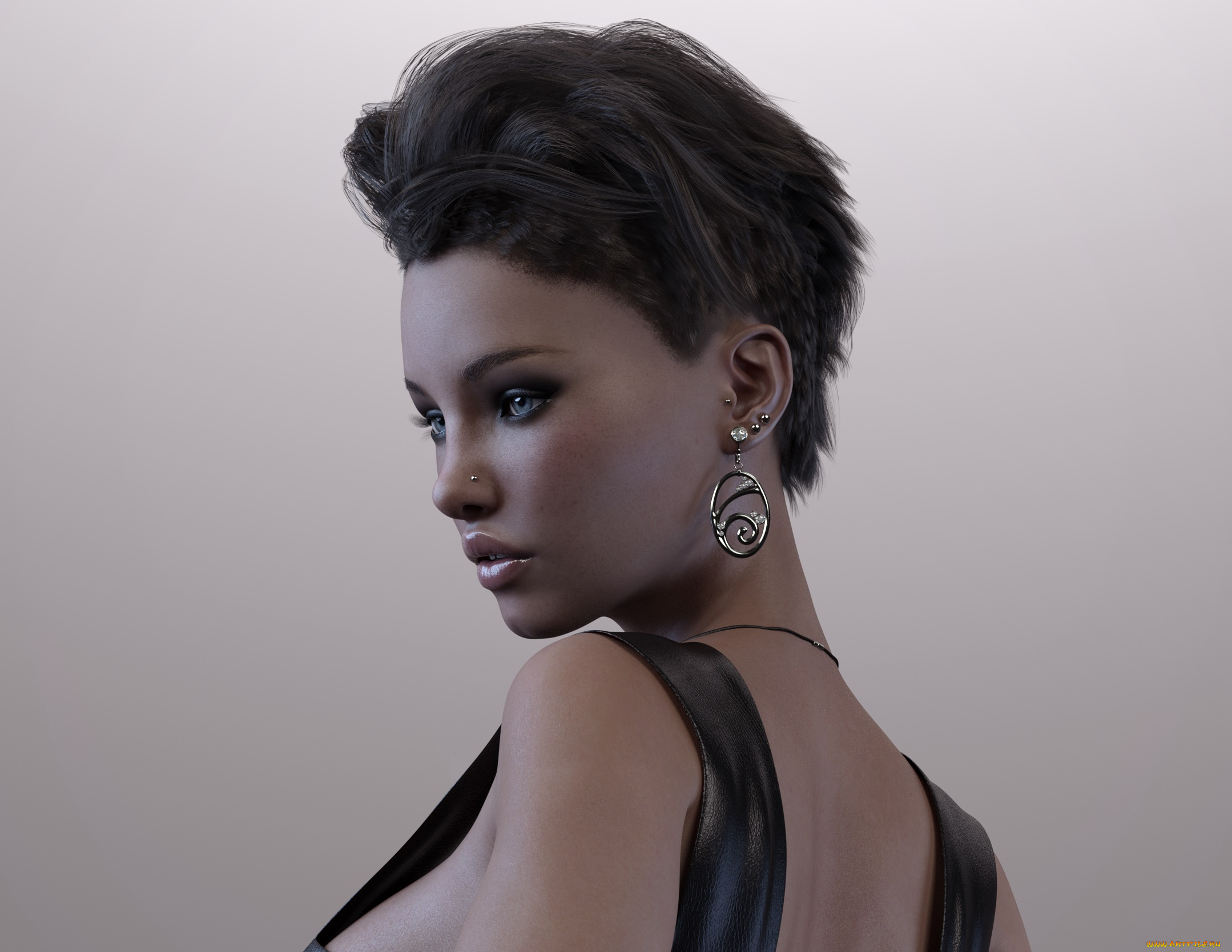 3д, графика, люди, , people, фон, взгляд, девушка