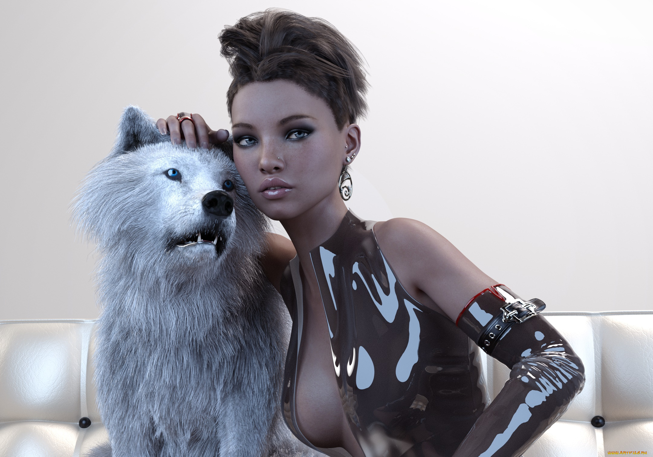 3д, графика, люди, , people, фон, взгляд, девушка