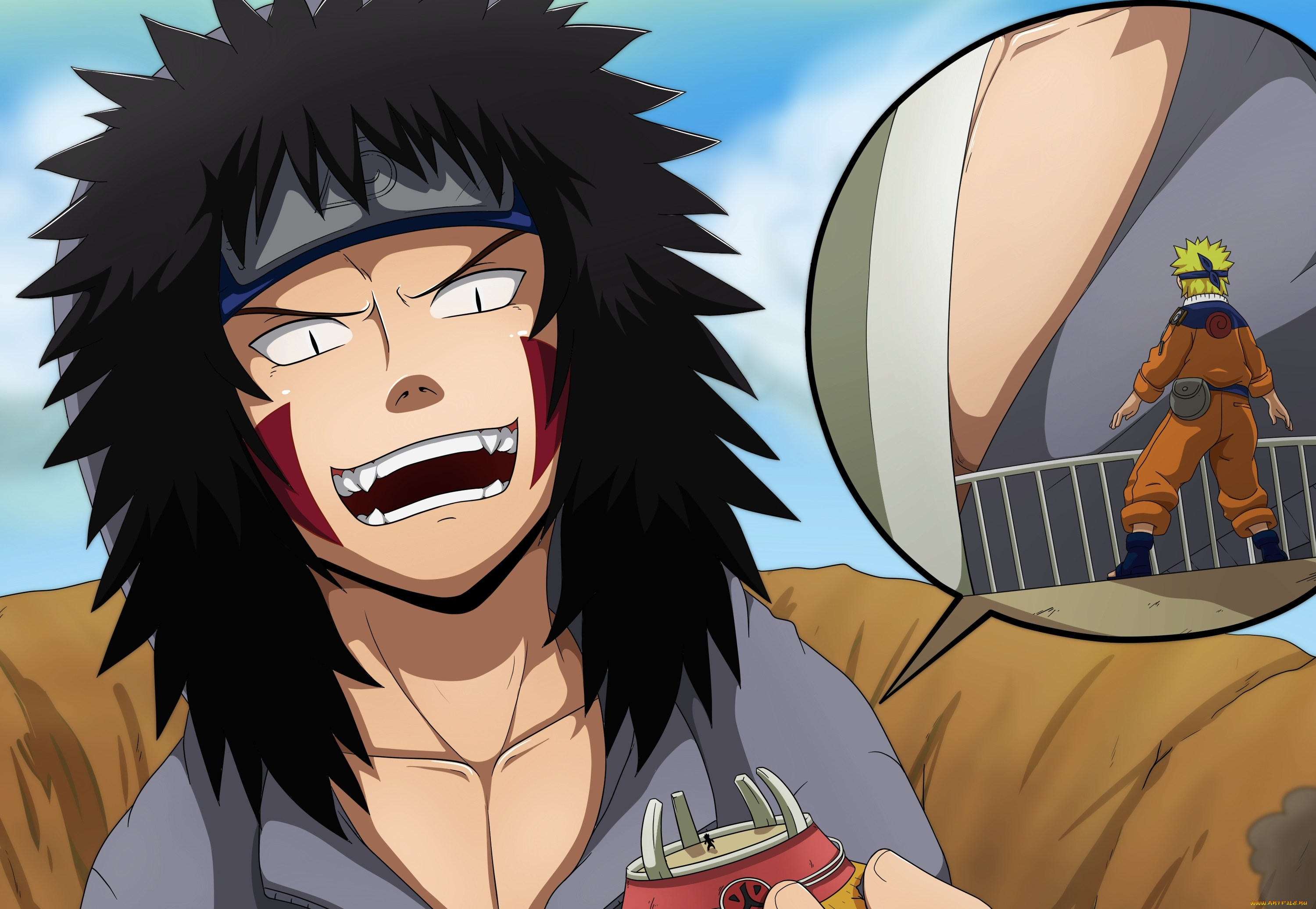 аниме, naruto, киба