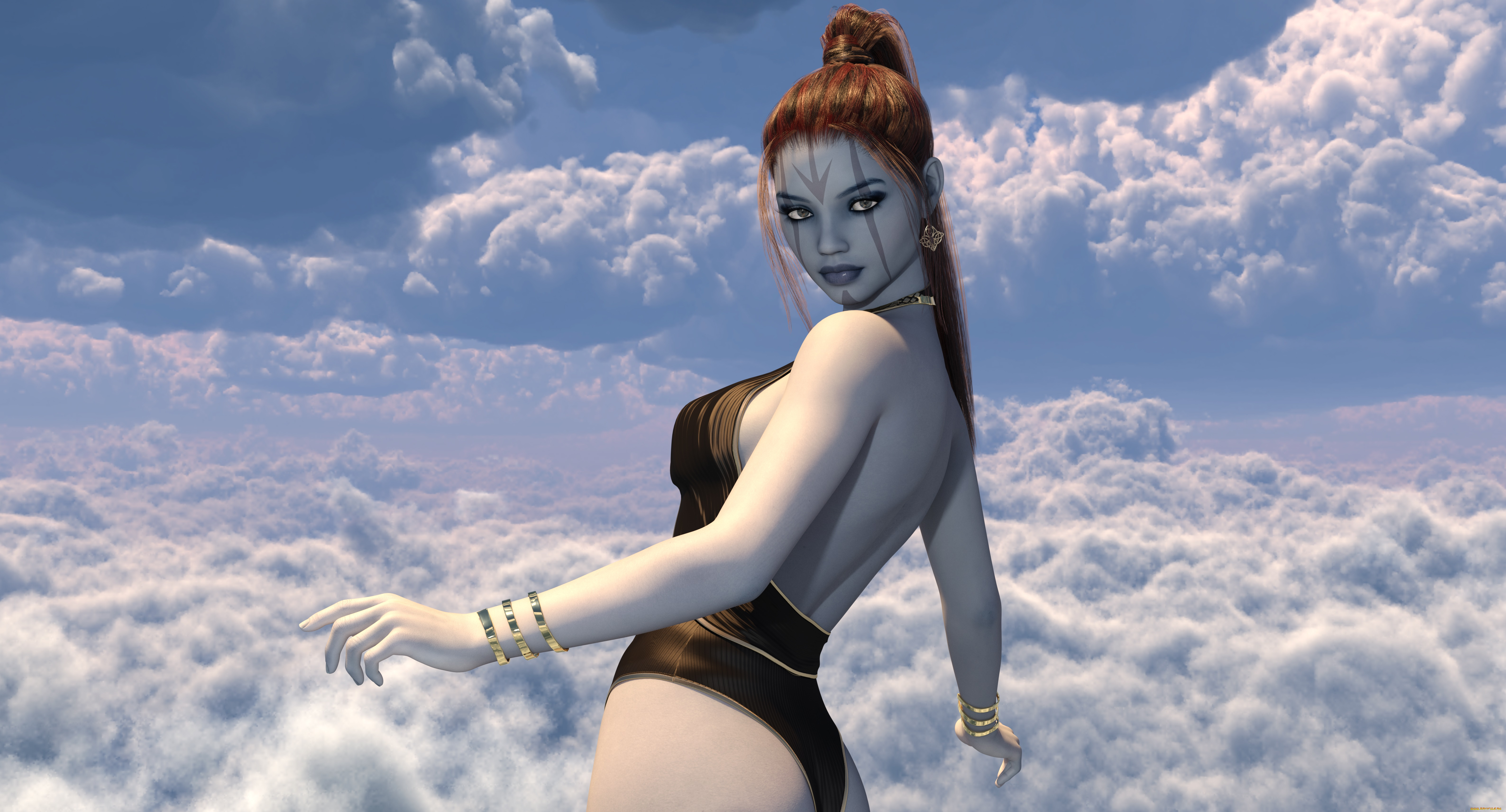 3д, графика, люди, , people, фон, девушка, взгляд