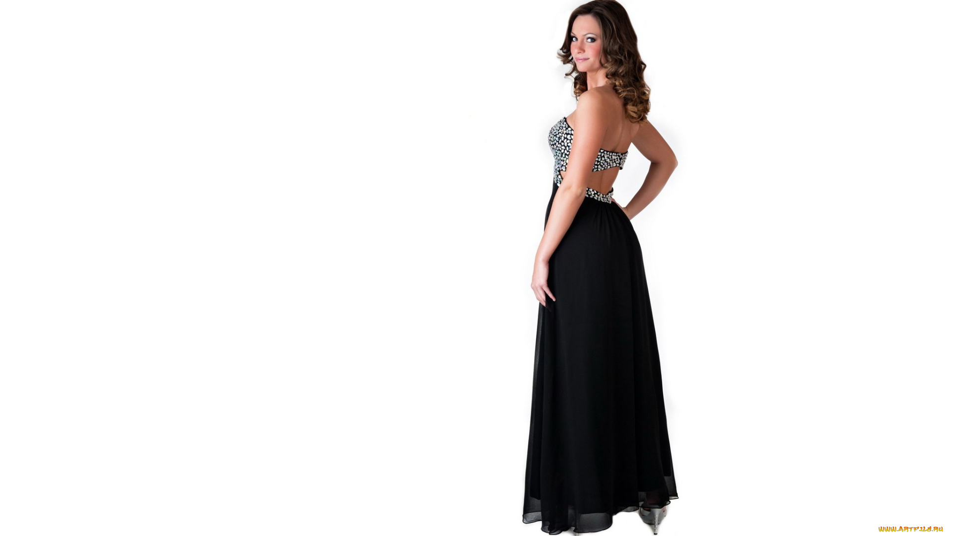 девушки, -unsort, , брюнетки, темноволосые, платье, брюнетка, каблуки, вечернее