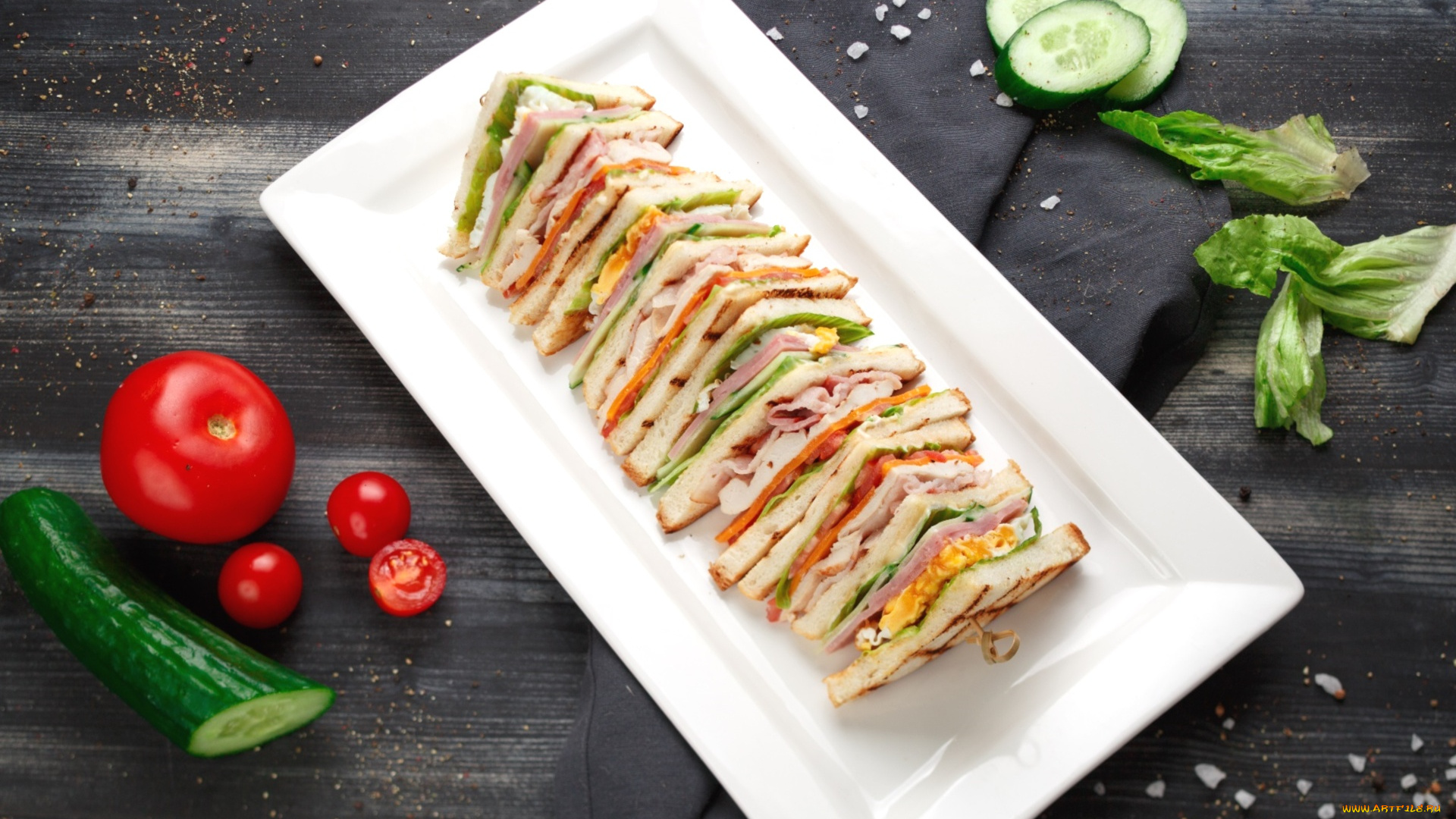 еда, бутерброды, , гамбургеры, , канапе, помидор, бутерброд, огурец, томаты