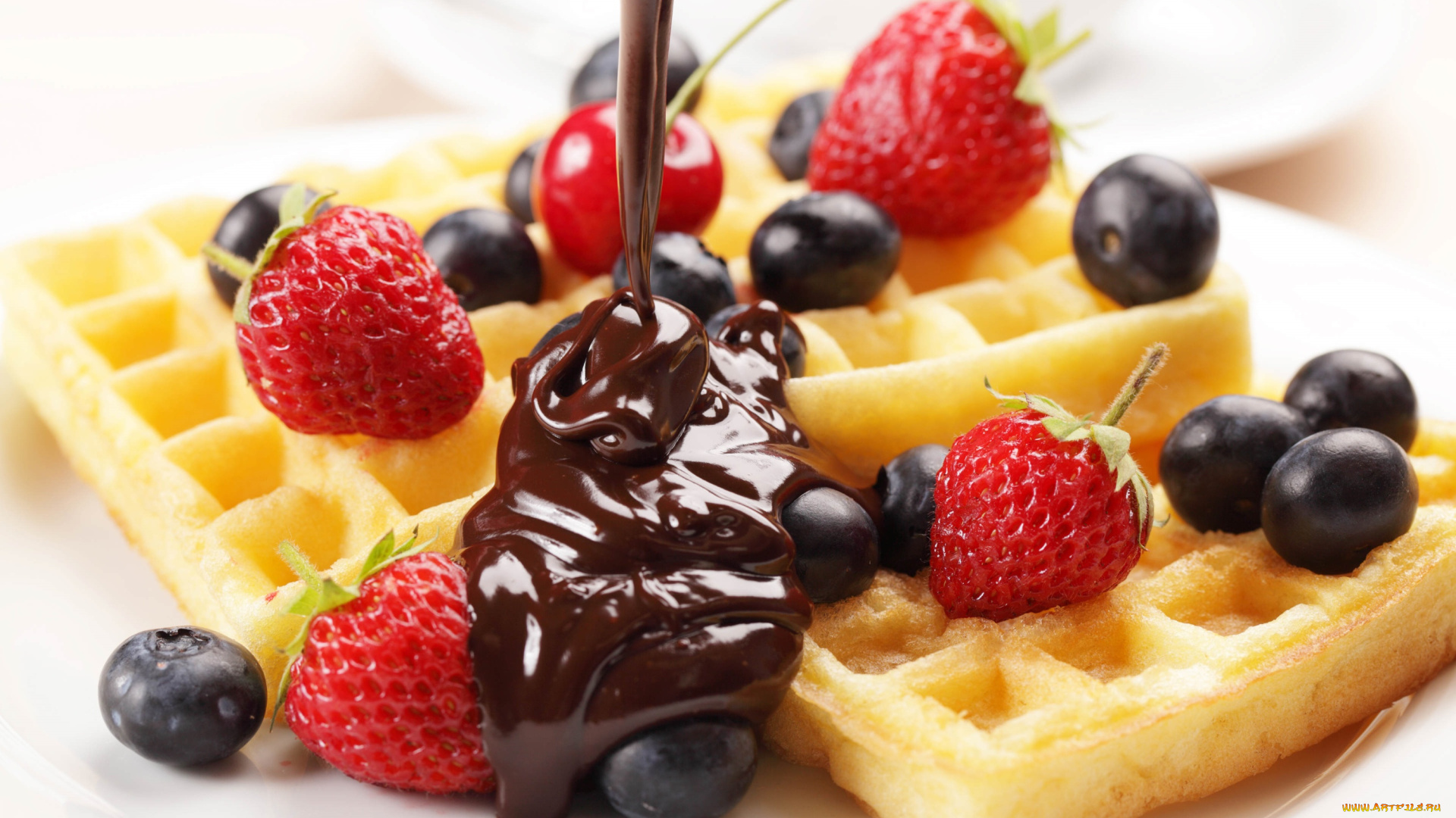 еда, пирожные, , кексы, , печенье, вафли, шоколад, ягоды