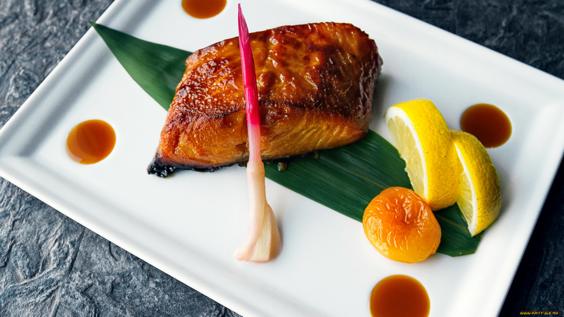 еда, рыба, , морепродукты, , суши, , роллы, лист, лимон, соус