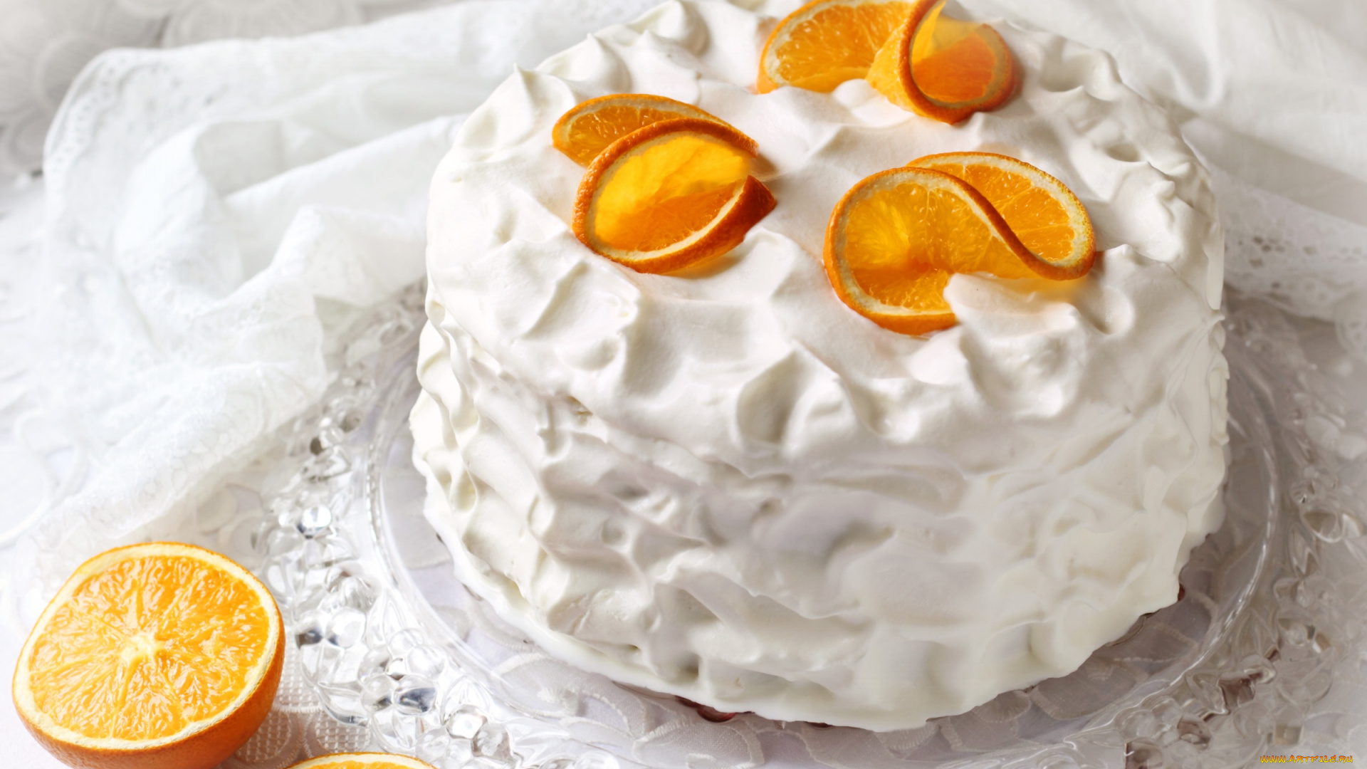 еда, торты, крем, торт, апельсин