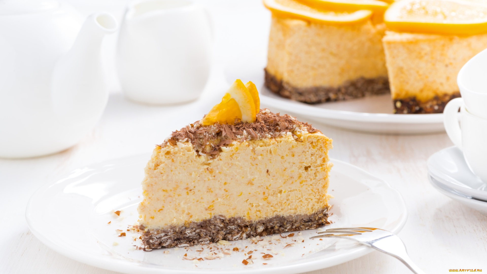 еда, торты, мусс, торт, апельсин