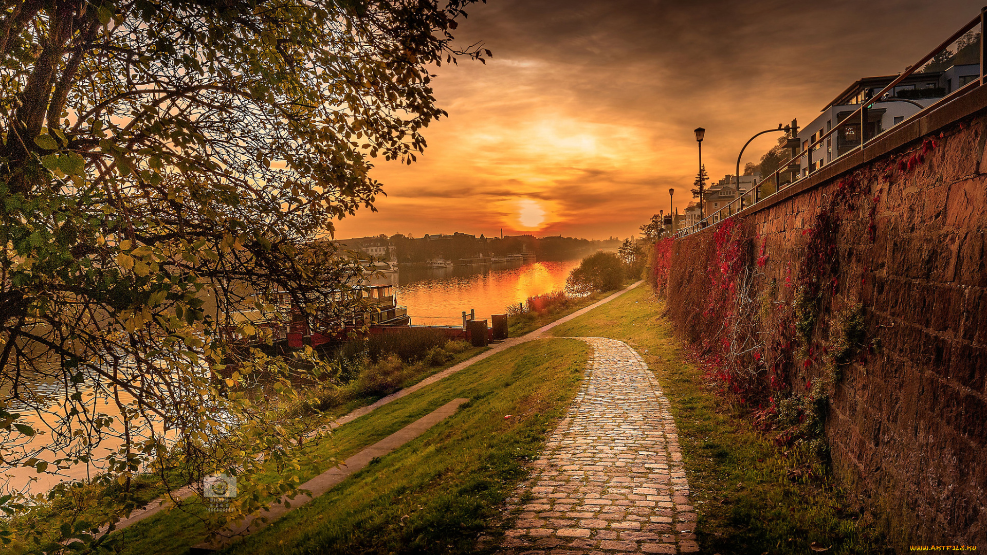 heidelberger, neckar, города, -, пейзажи, простор