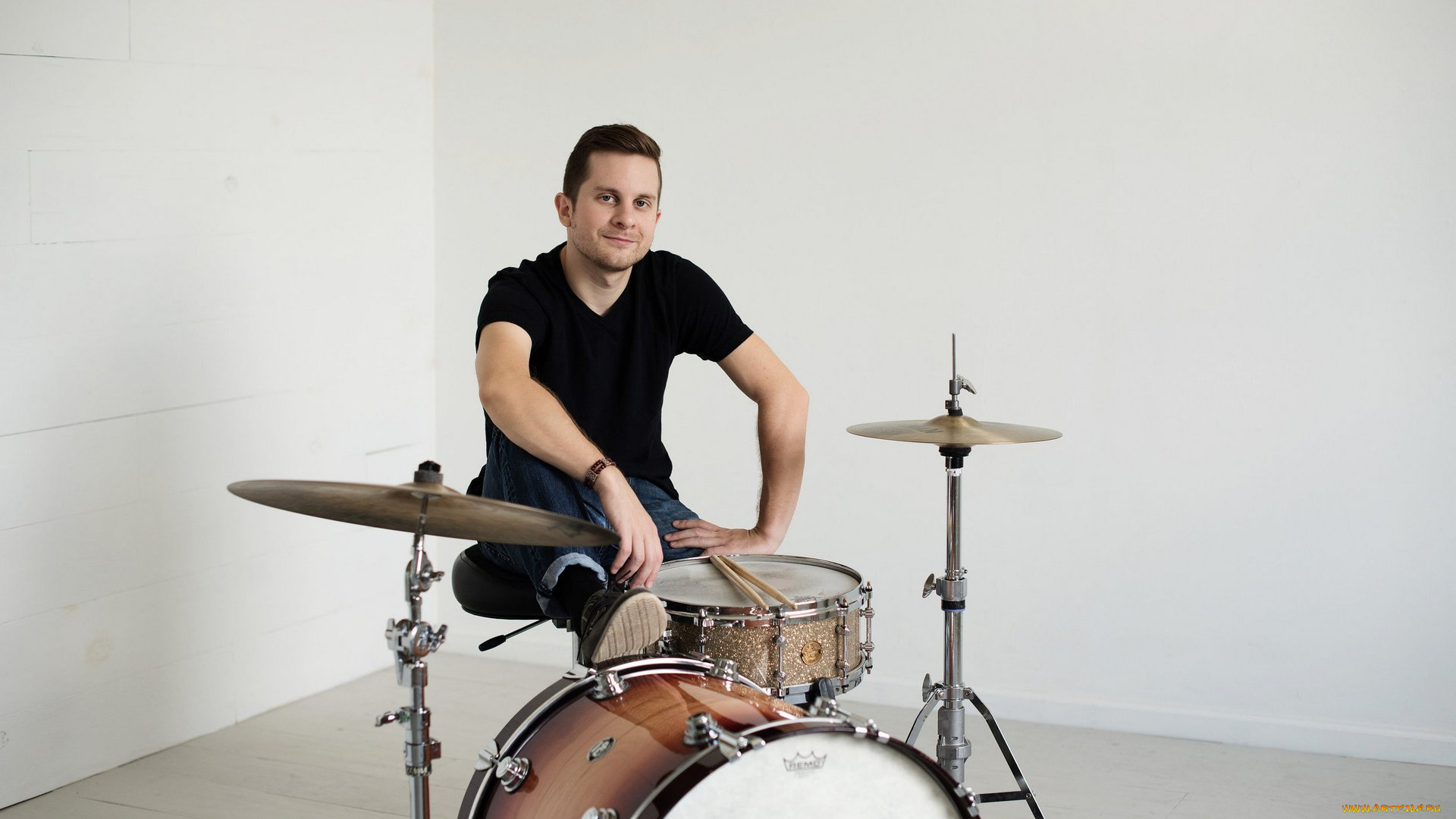 музыка, -, другое, барабаны, мужчина