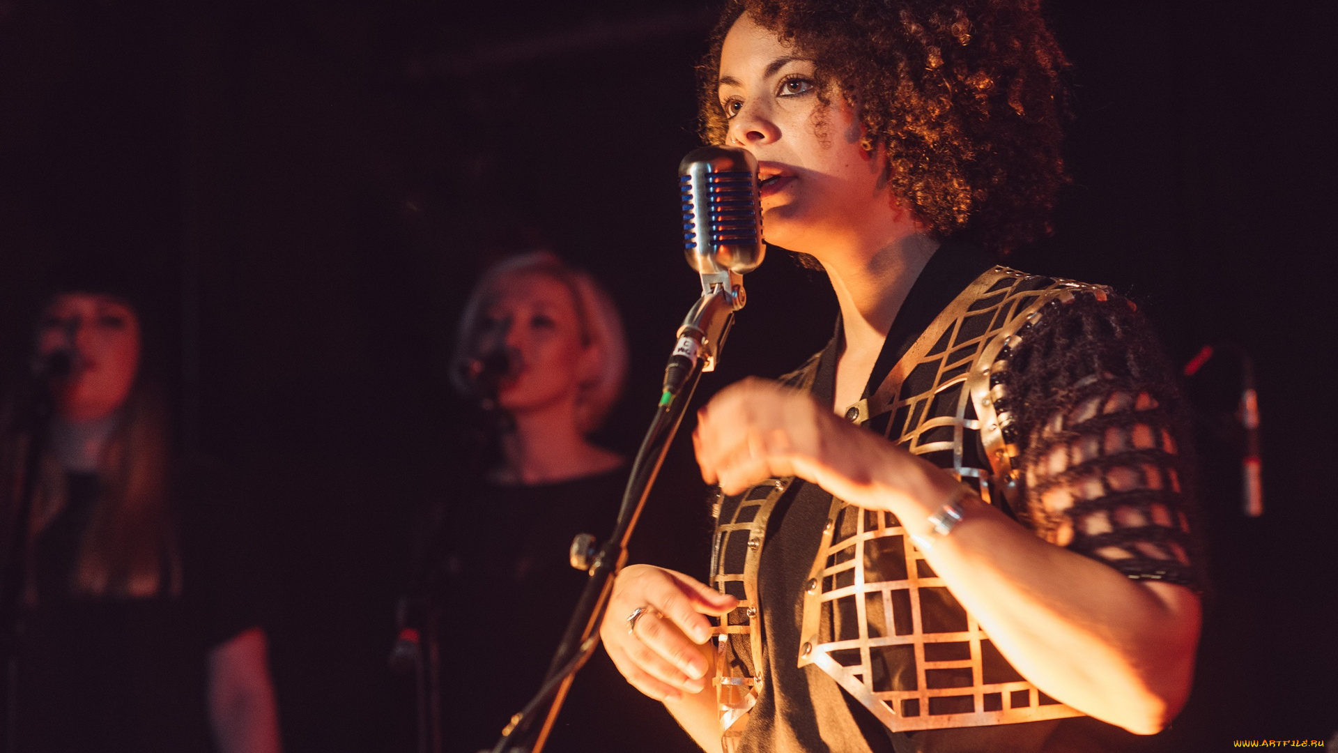 музыка, -, другое, девушка, певица, микрофон