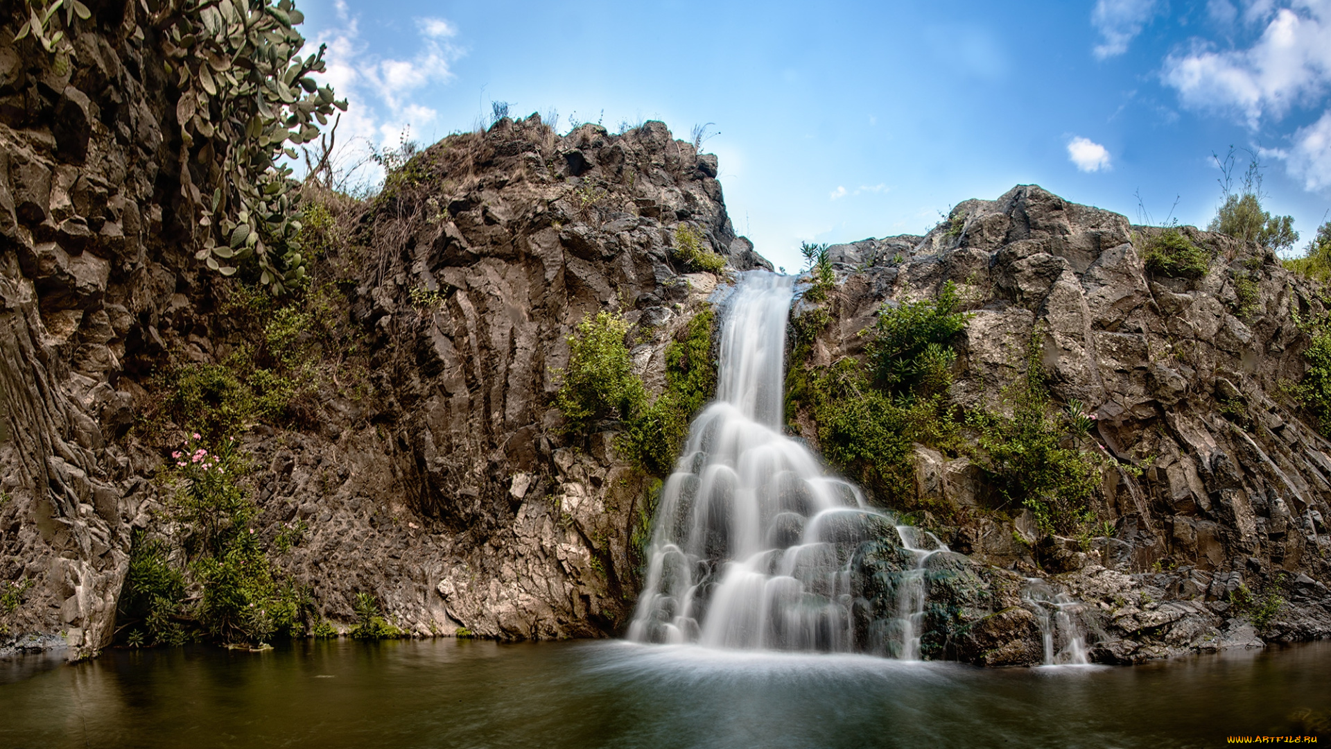 природа, водопады, простор