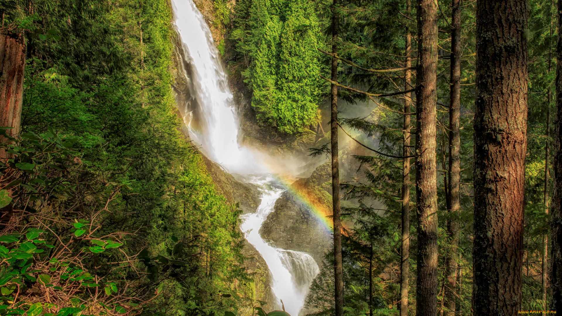 природа, водопады, простор