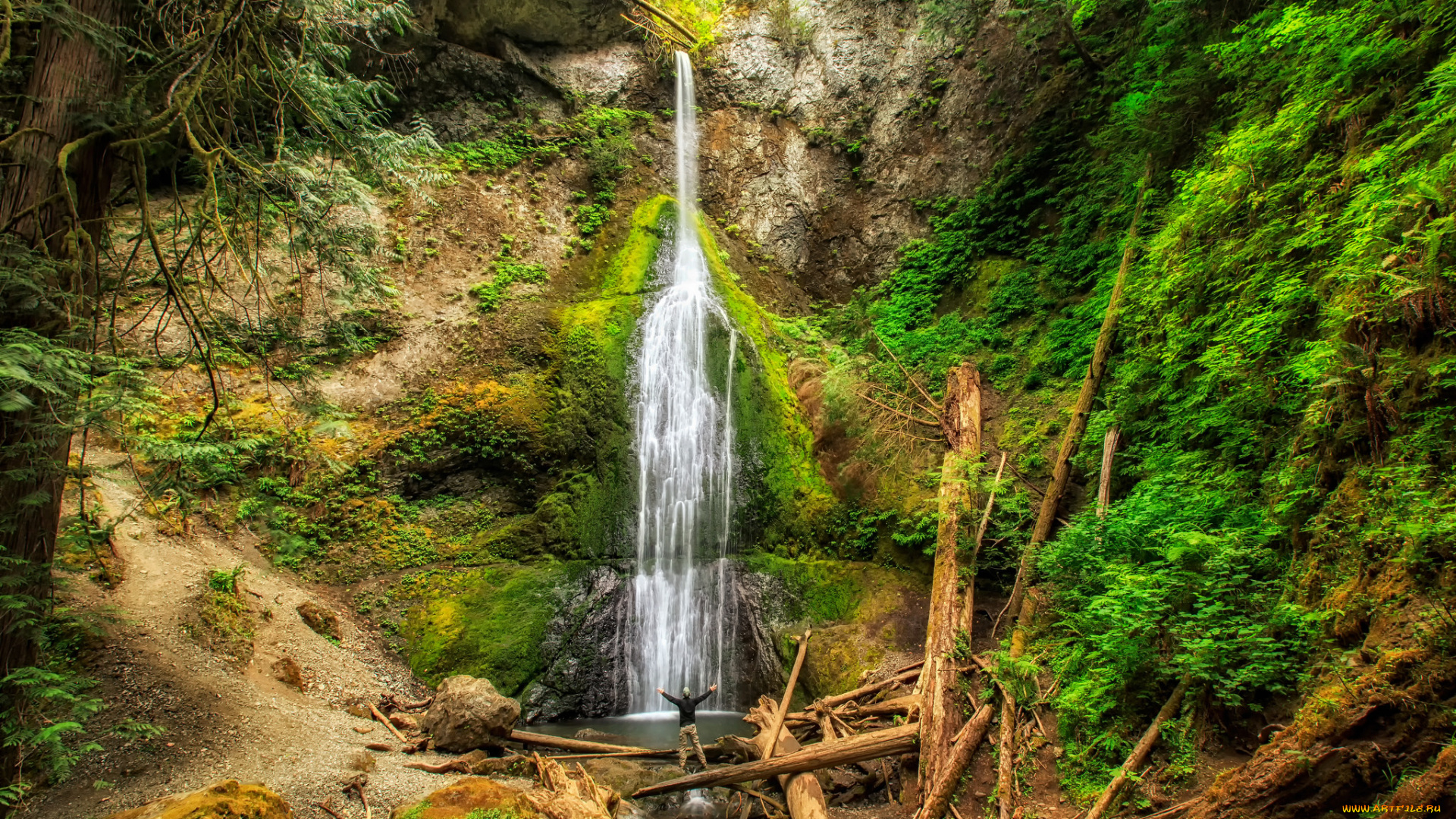 природа, водопады, простор