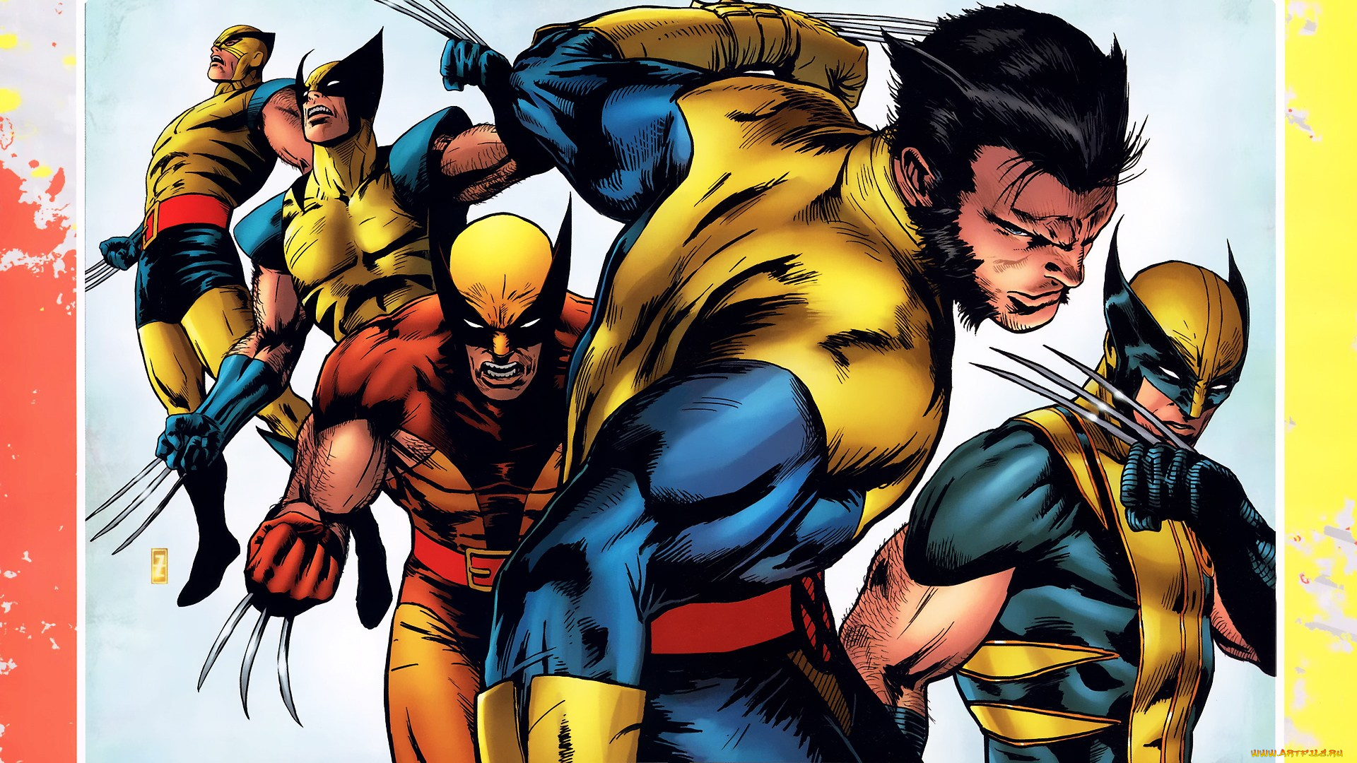 рисованное, комиксы, люди, икс, роуг, марвел, эволюции, эволюция