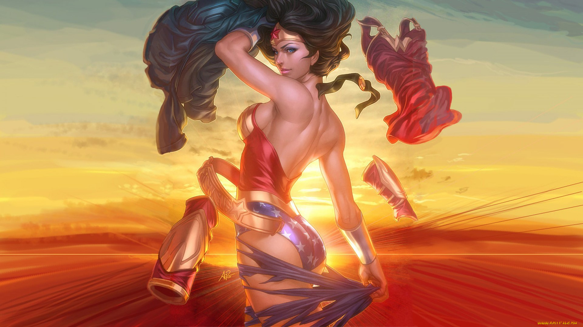 рисованное, комиксы, марвел, чудо-женщина, супергерой, постоянного, тока