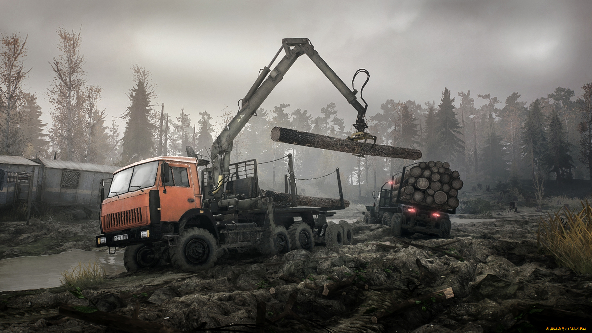 spintires, , mudrunner, видео, игры, симулятор, mudrunner, бездорожье