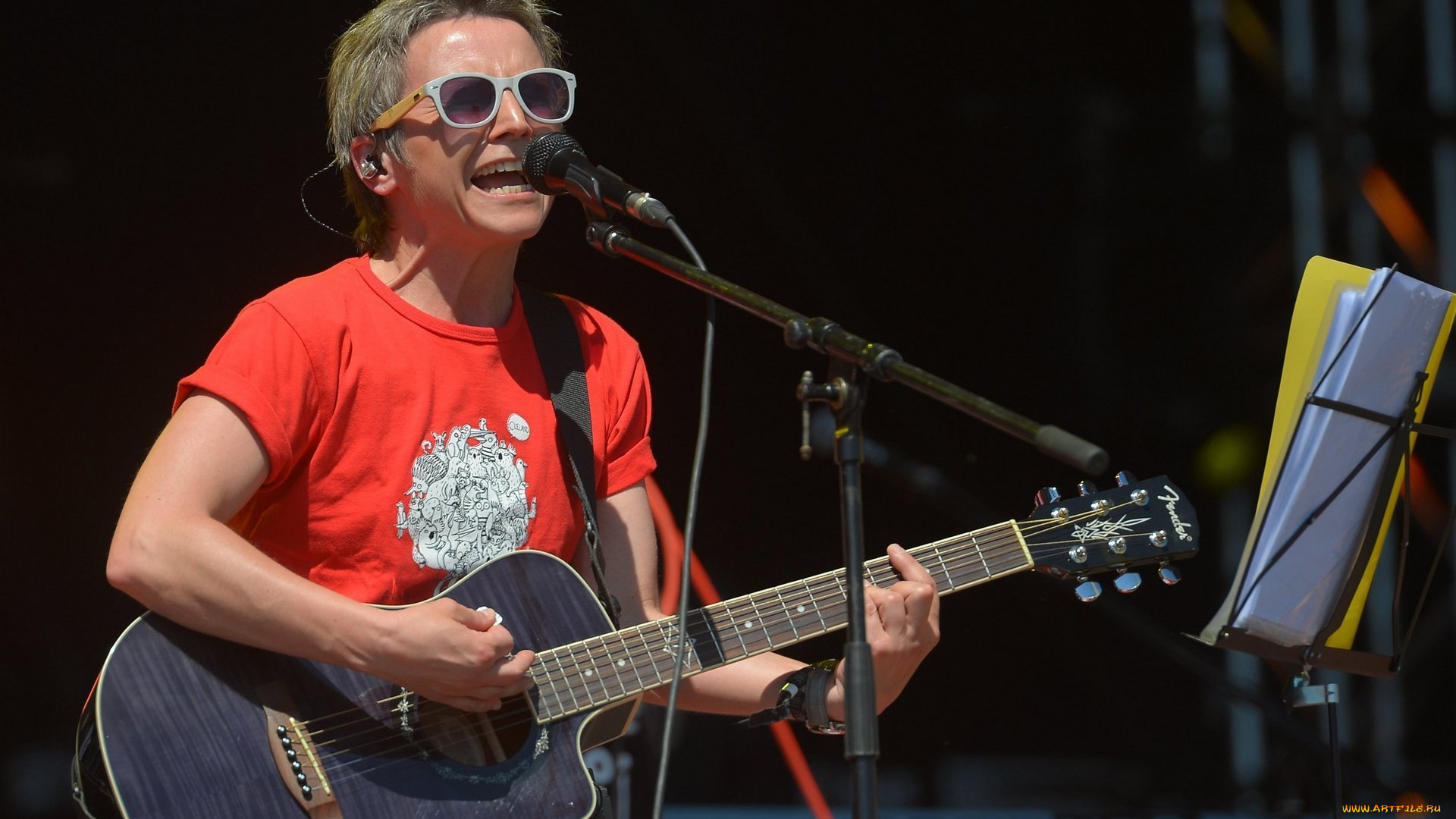 светлана, сурганова, музыка, -, другое, микрофон, женщина, гитара, концерт, очки