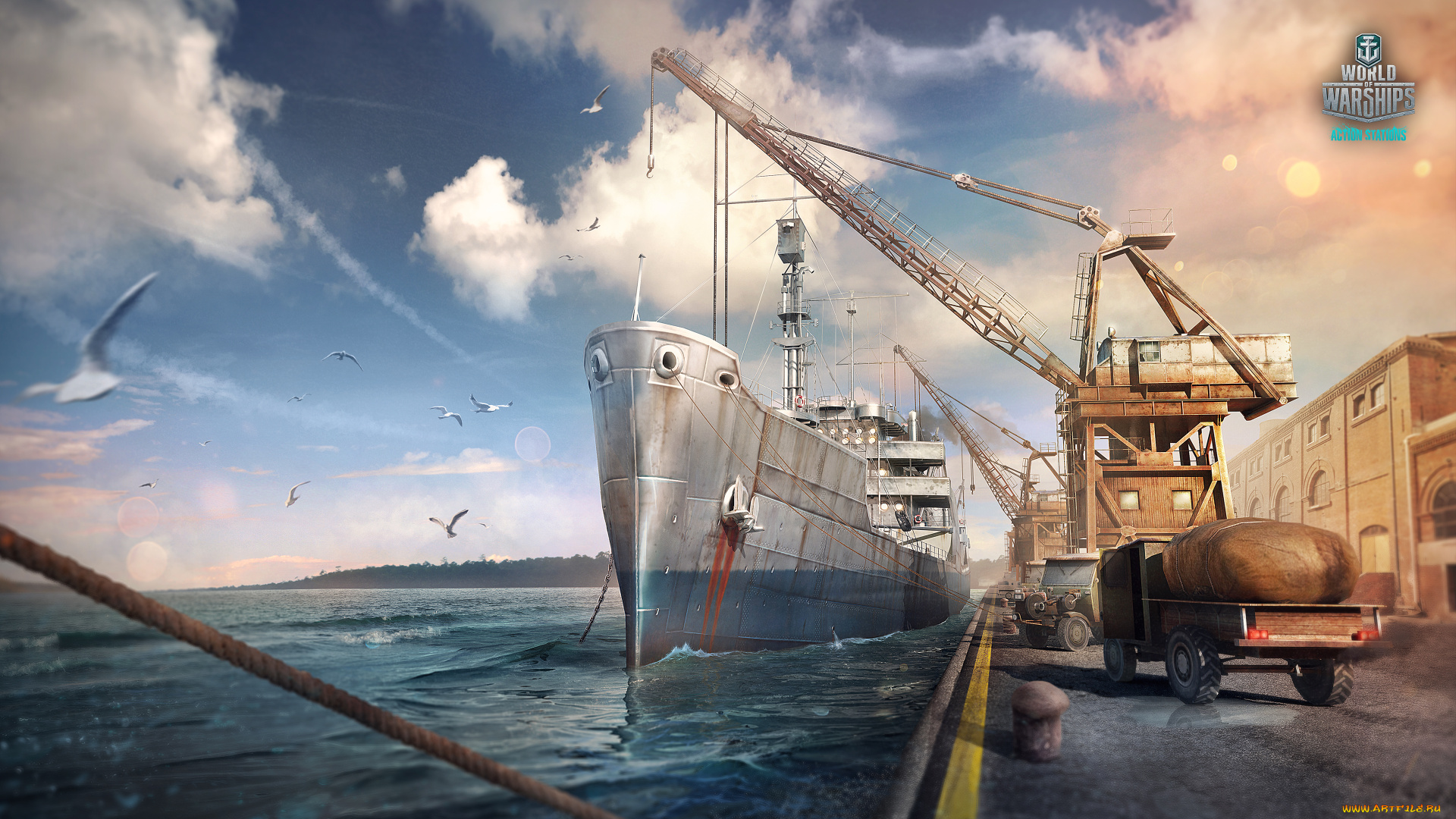 видео, игры, world, of, warships, action, симулятор, онлайн, world, of, warships