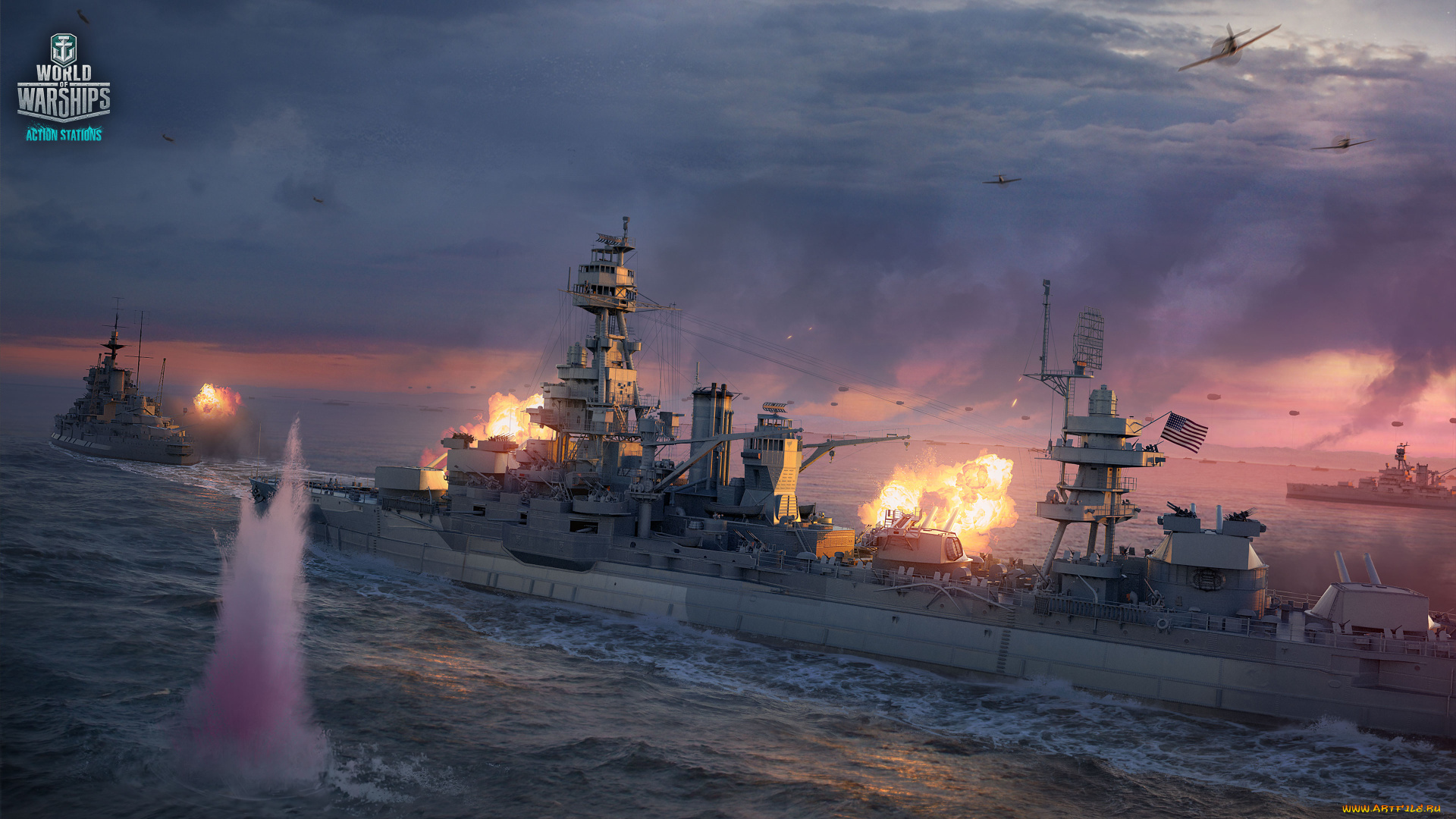видео, игры, world, of, warships, симулятор, world, of, warships, онлайн, action
