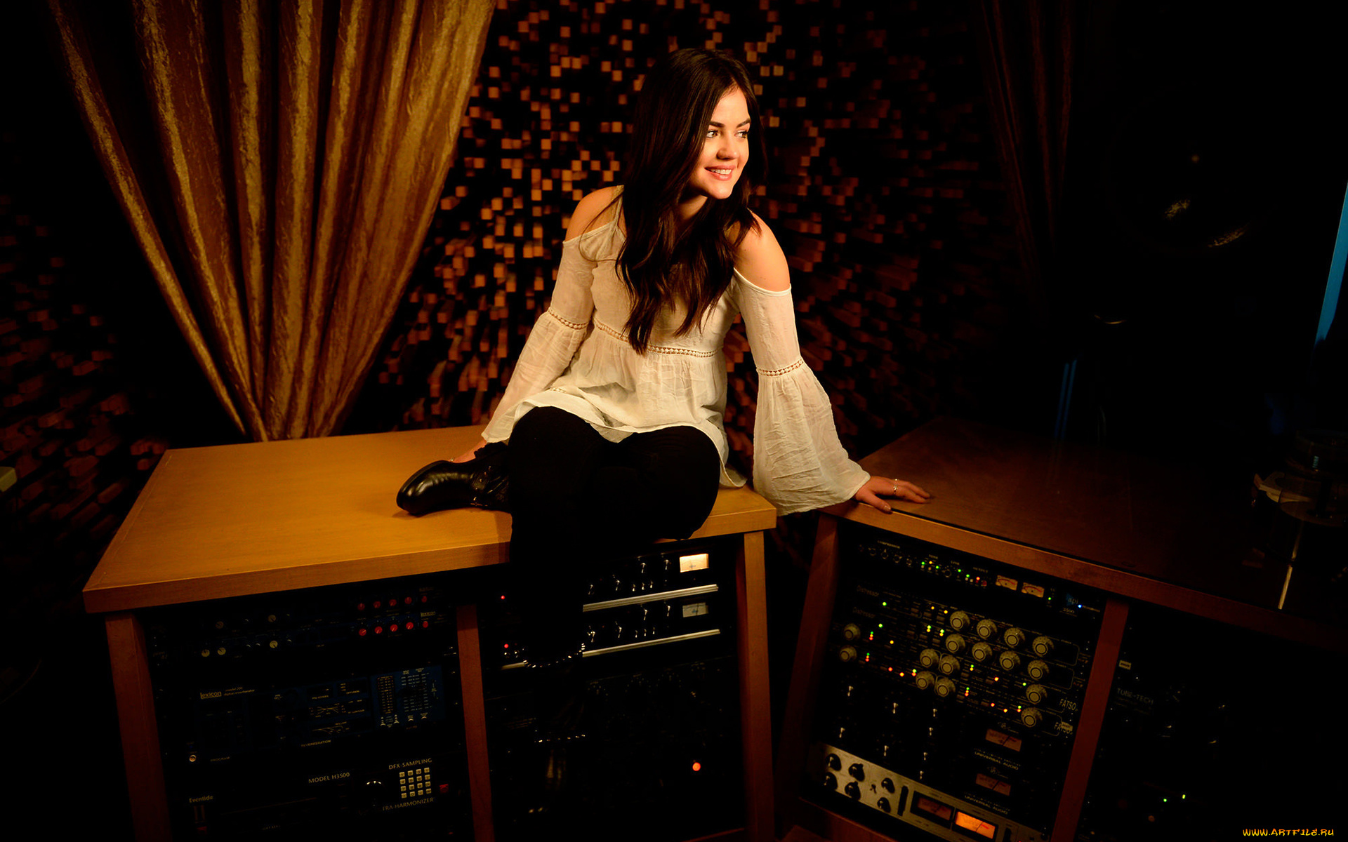 музыка, -, другое, анфас, девушка