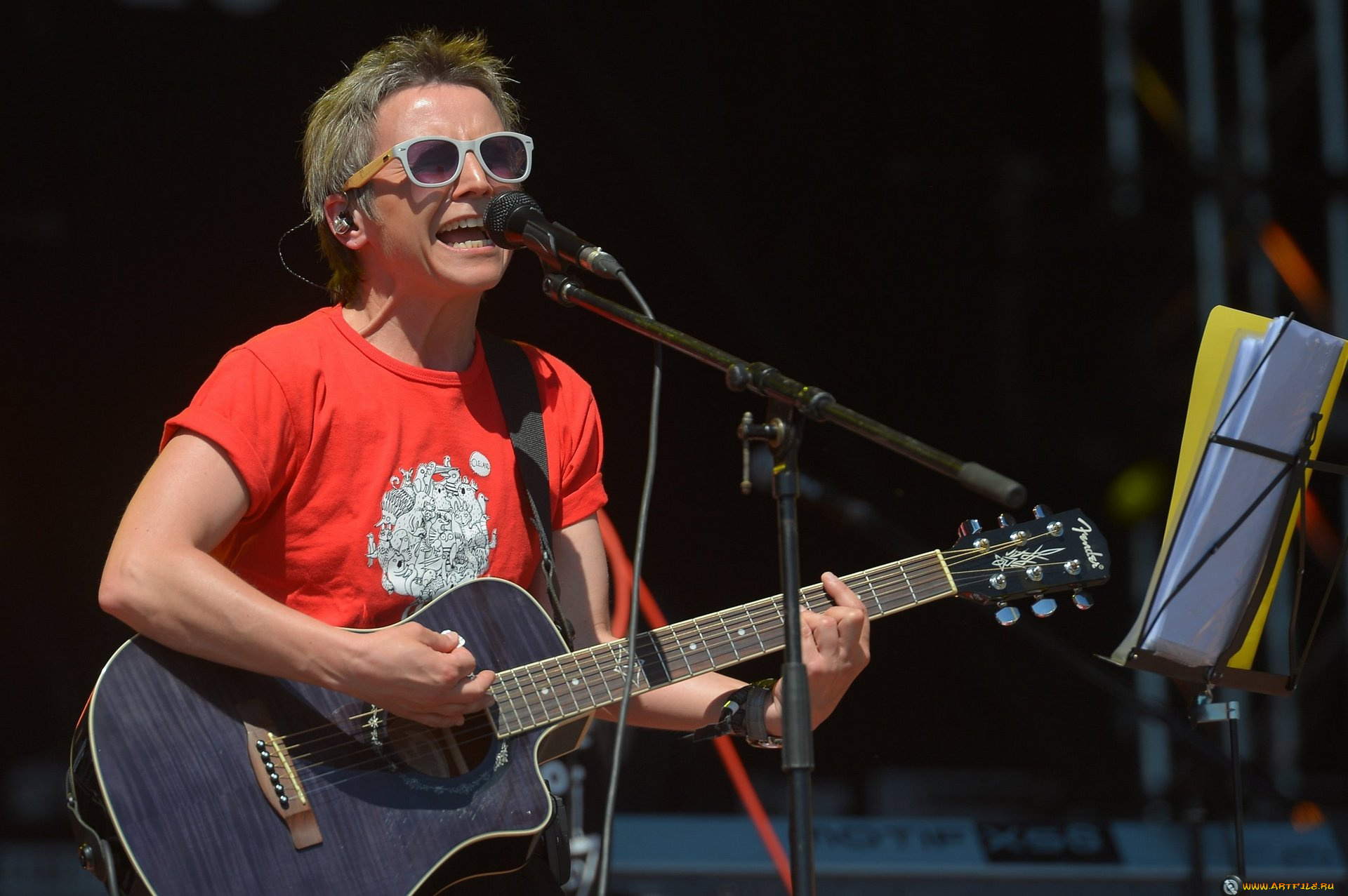 светлана, сурганова, музыка, -, другое, микрофон, женщина, гитара, концерт, очки