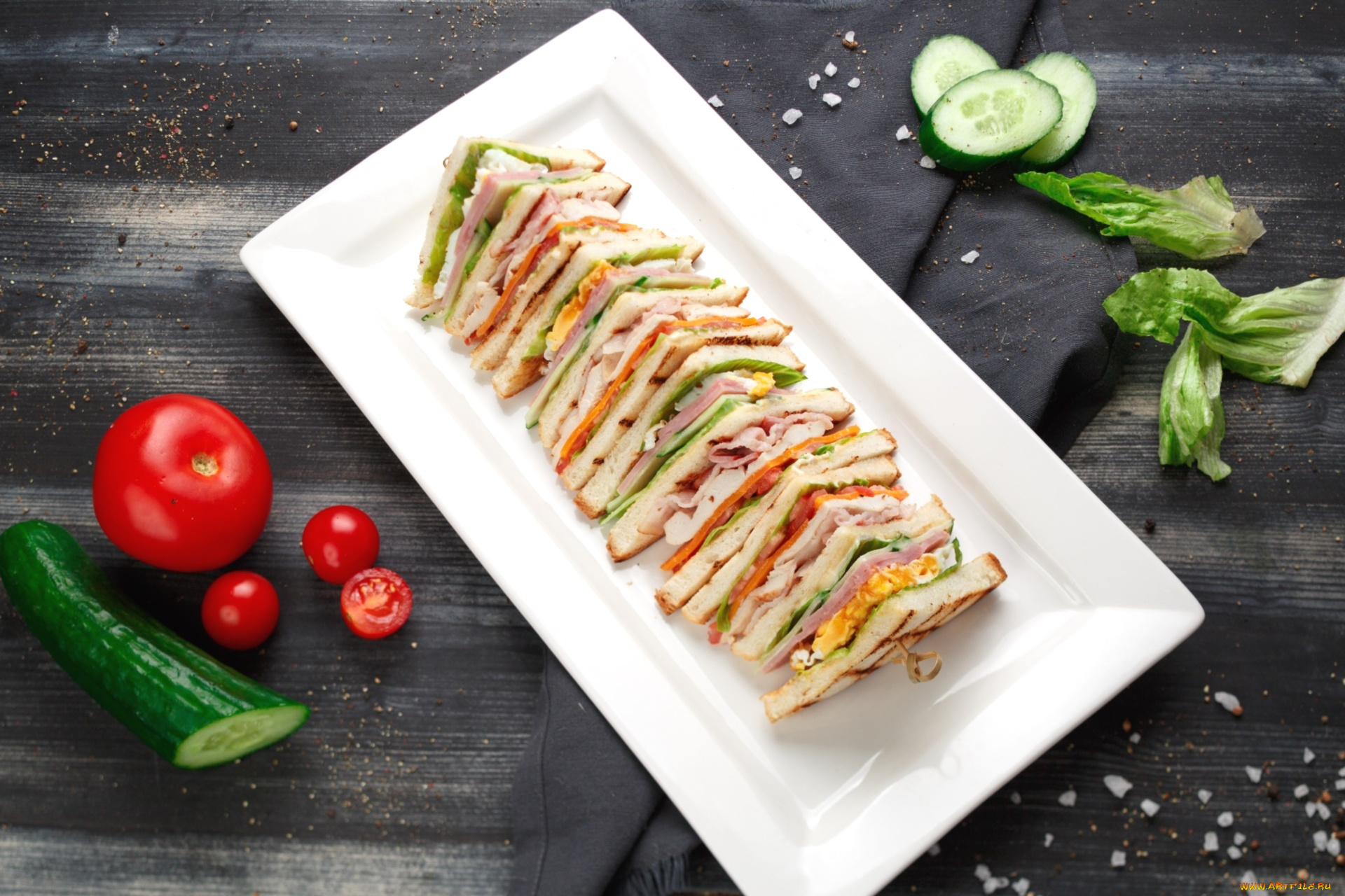 еда, бутерброды, , гамбургеры, , канапе, помидор, бутерброд, огурец, томаты